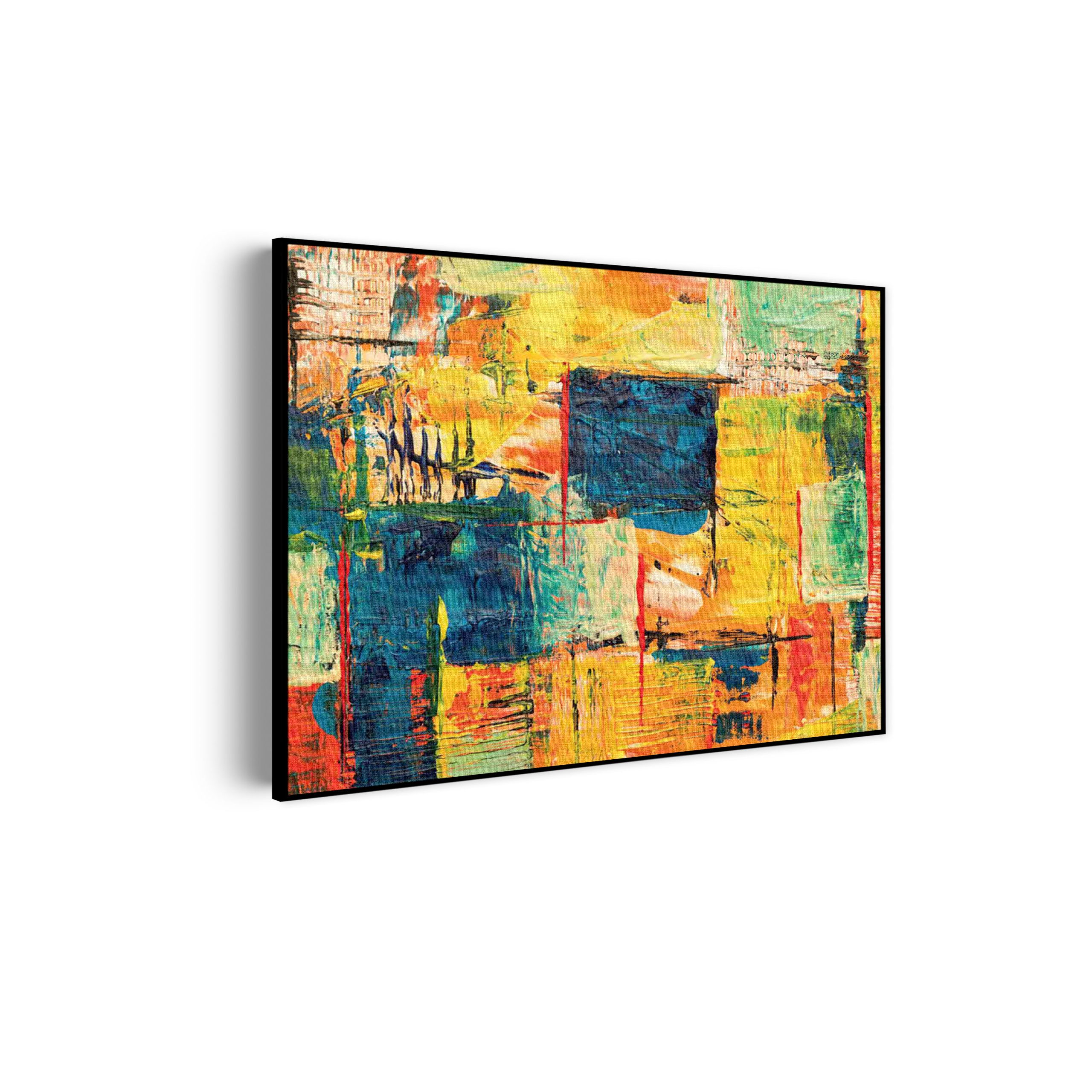 Akoestisch Schilderij Kunst Mondriaan Stijl Kleurrijk Rechthoek Horizontaal Template 50 70 horizontaal abstract 103 scaled 1