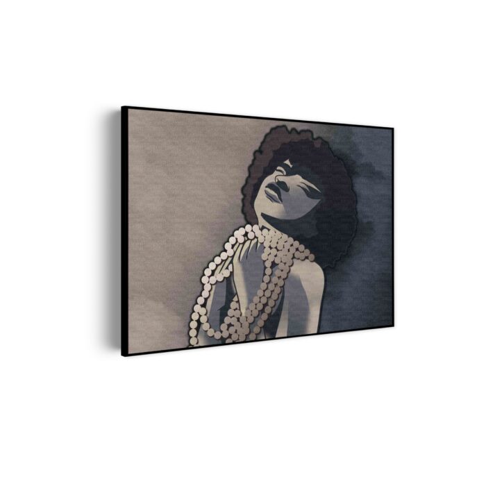 Akoestisch Schilderij Afrikaanse Vrouw met Parelketting Kunst Rechthoek Horizontaal Template 50 70 horizontaal abstract 119 scaled 1