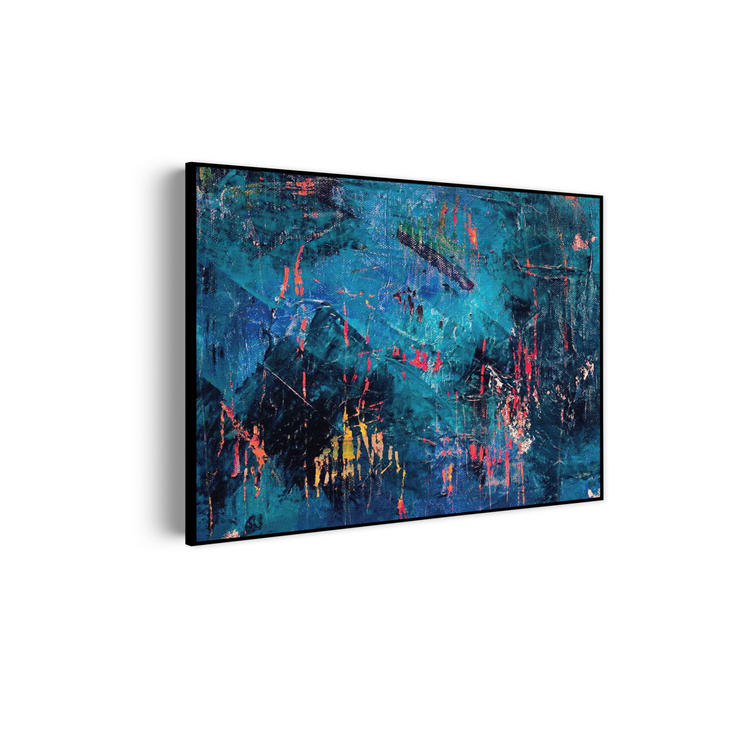 Akoestisch Schilderij Scandinavisch Wit met Goudkleurig Element Rechthoek Horizontaal Template 50 70 horizontaal abstract 15 scaled 1