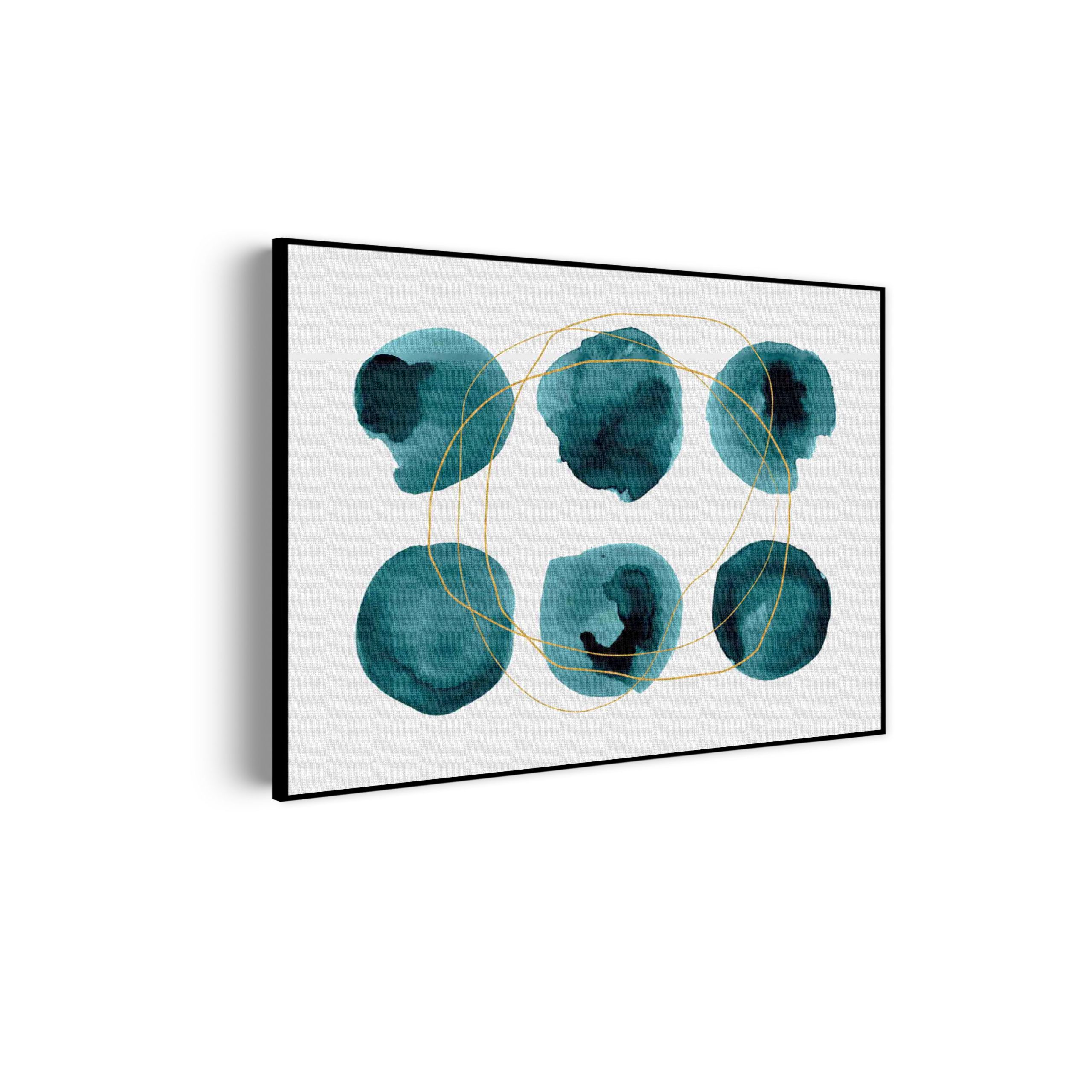 Akoestisch Schilderij Scandinavisch Rond Patroon Groen Rechthoek Horizontaal Template 50 70 horizontaal abstract 29 scaled 1