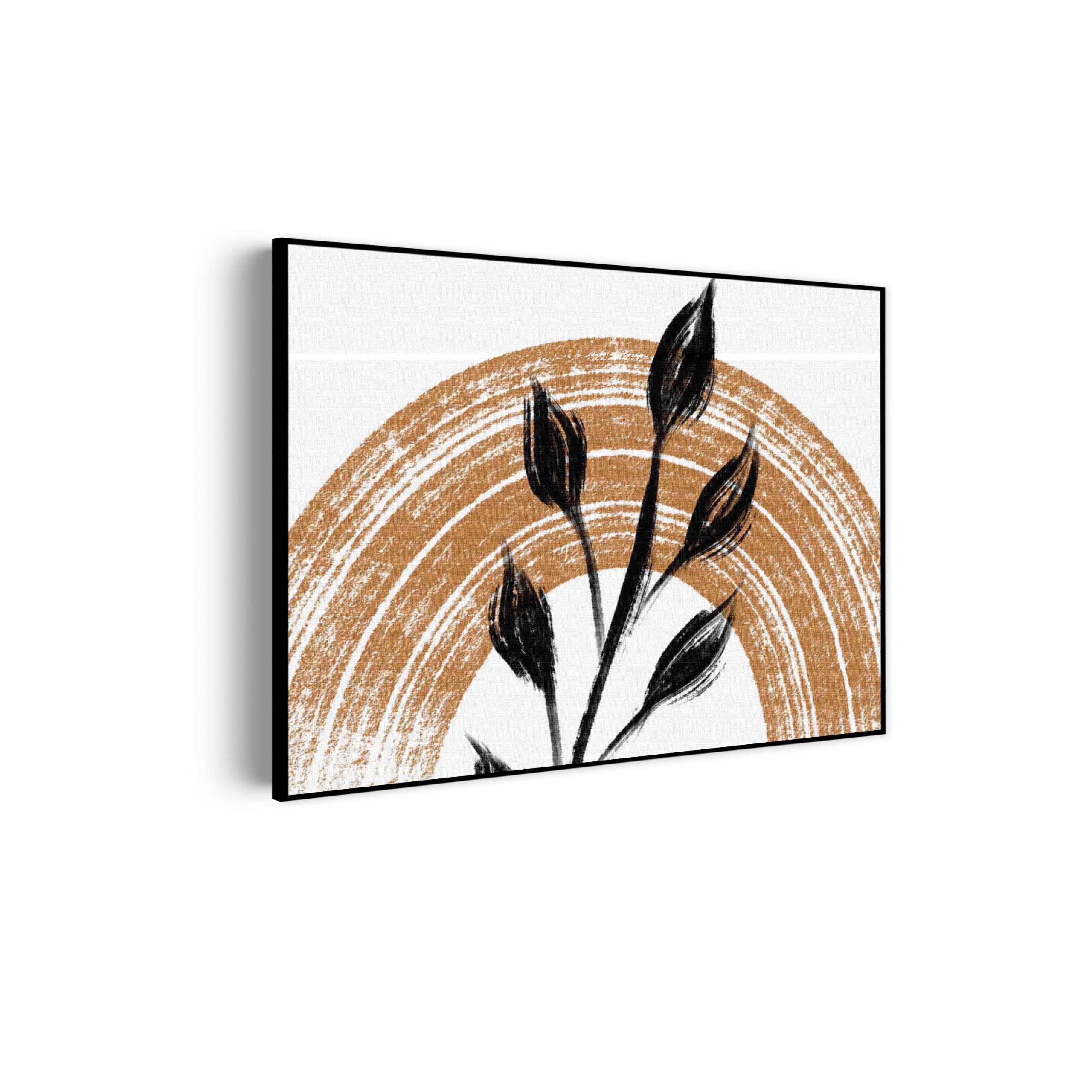 Akoestisch Schilderij Scandinavisch Patroon met Bloem 01 Rechthoek Horizontaal Template 50 70 horizontaal abstract 33 scaled 1