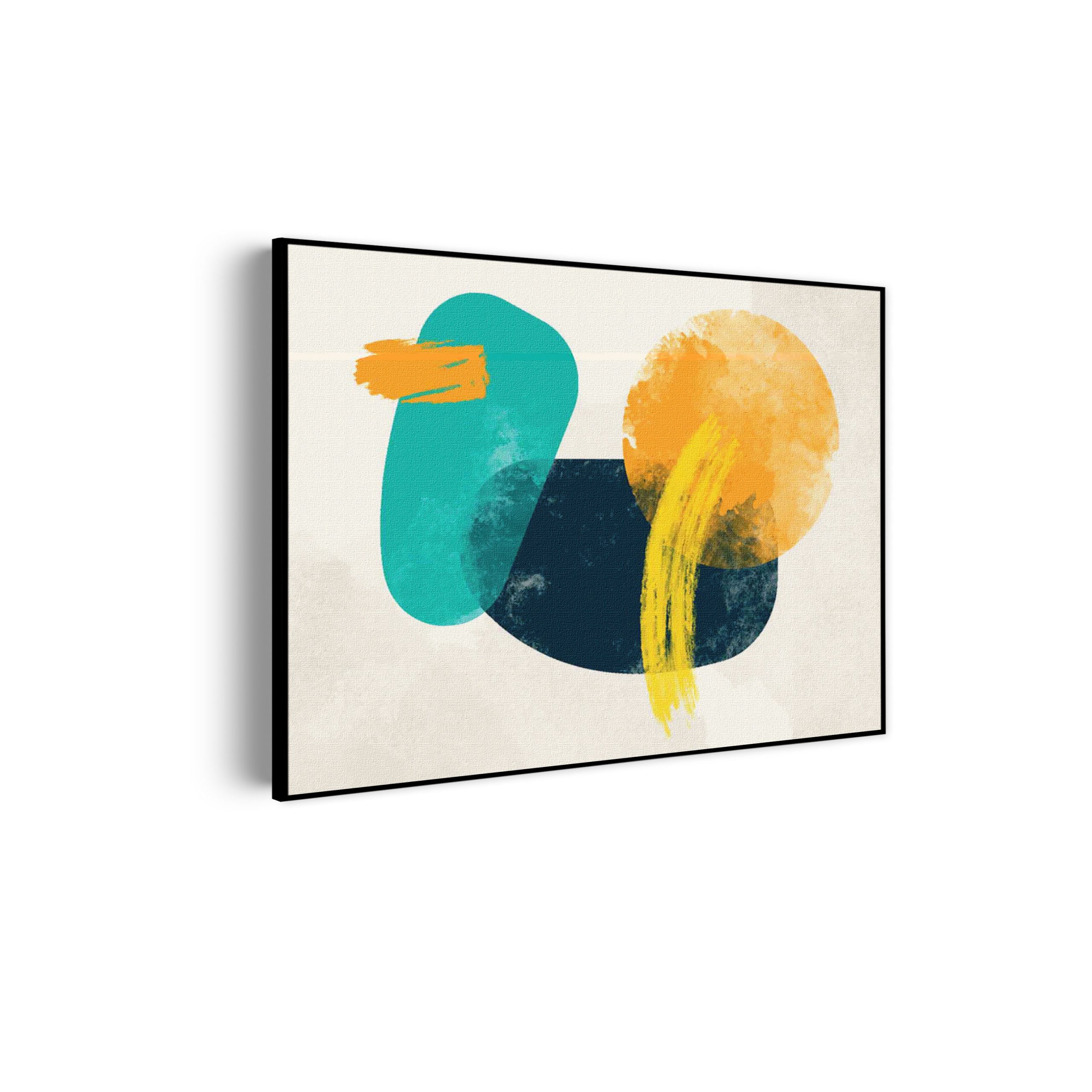 Akoestisch Schilderij Scandinavisch Patroon met Bloem 01 Rechthoek Horizontaal Template 50 70 horizontaal abstract 43 scaled 1