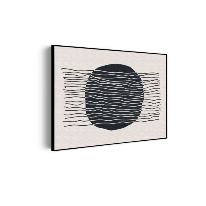 Akoestisch Schilderij Scandinavisch Patroon met Bloem 01 Rechthoek Horizontaal Template 50 70 horizontaal abstract 56 scaled 1
