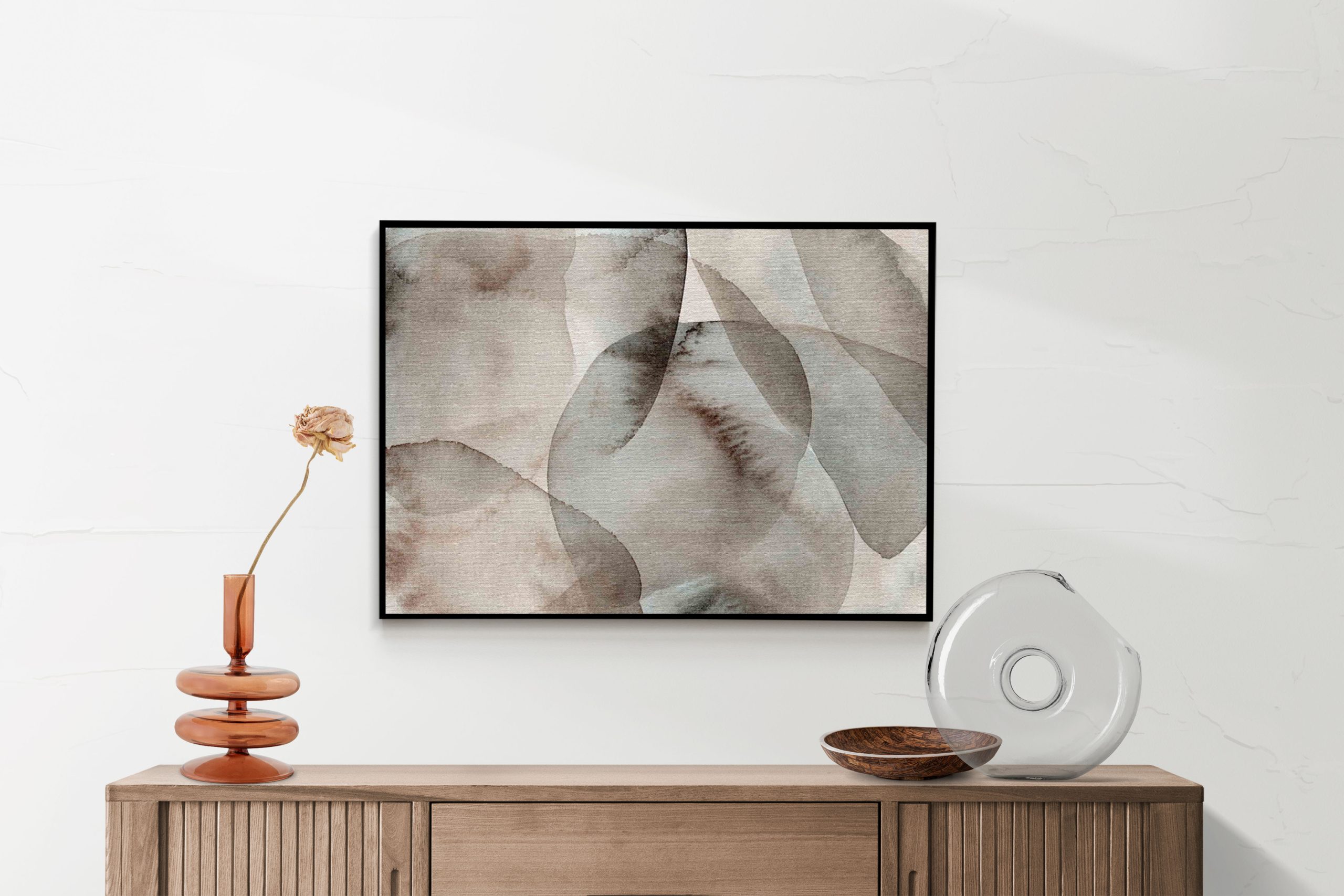 Akoestisch Schilderij Abstract Rustige Tinten met Accent 02 Rechthoek Horizontaal Template 50 70 horizontaal abstract 69 2 scaled 1