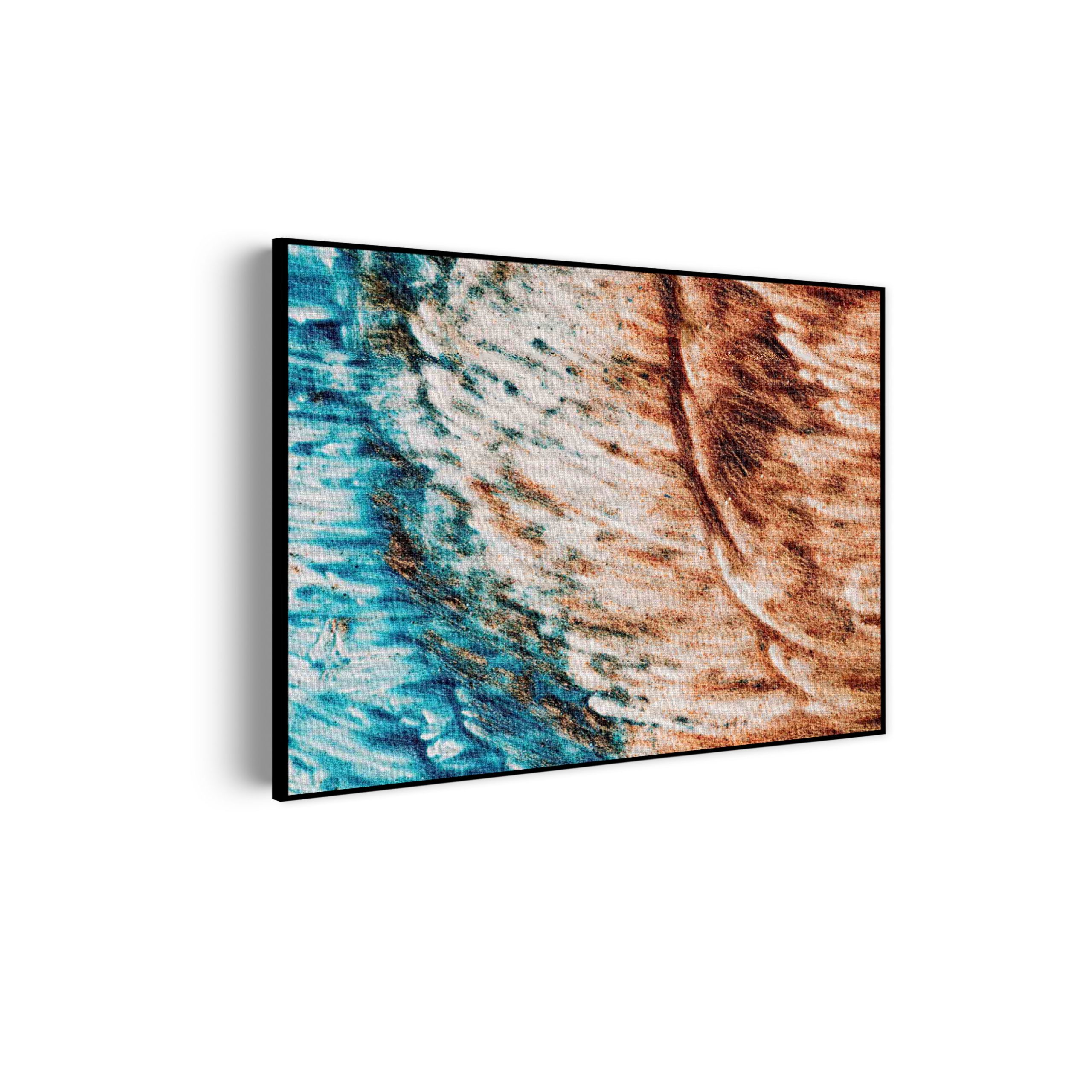 Akoestisch Schilderij Kunst Oranje blauw Rechthoek Horizontaal Template 50 70 horizontaal abstract 93 scaled 1