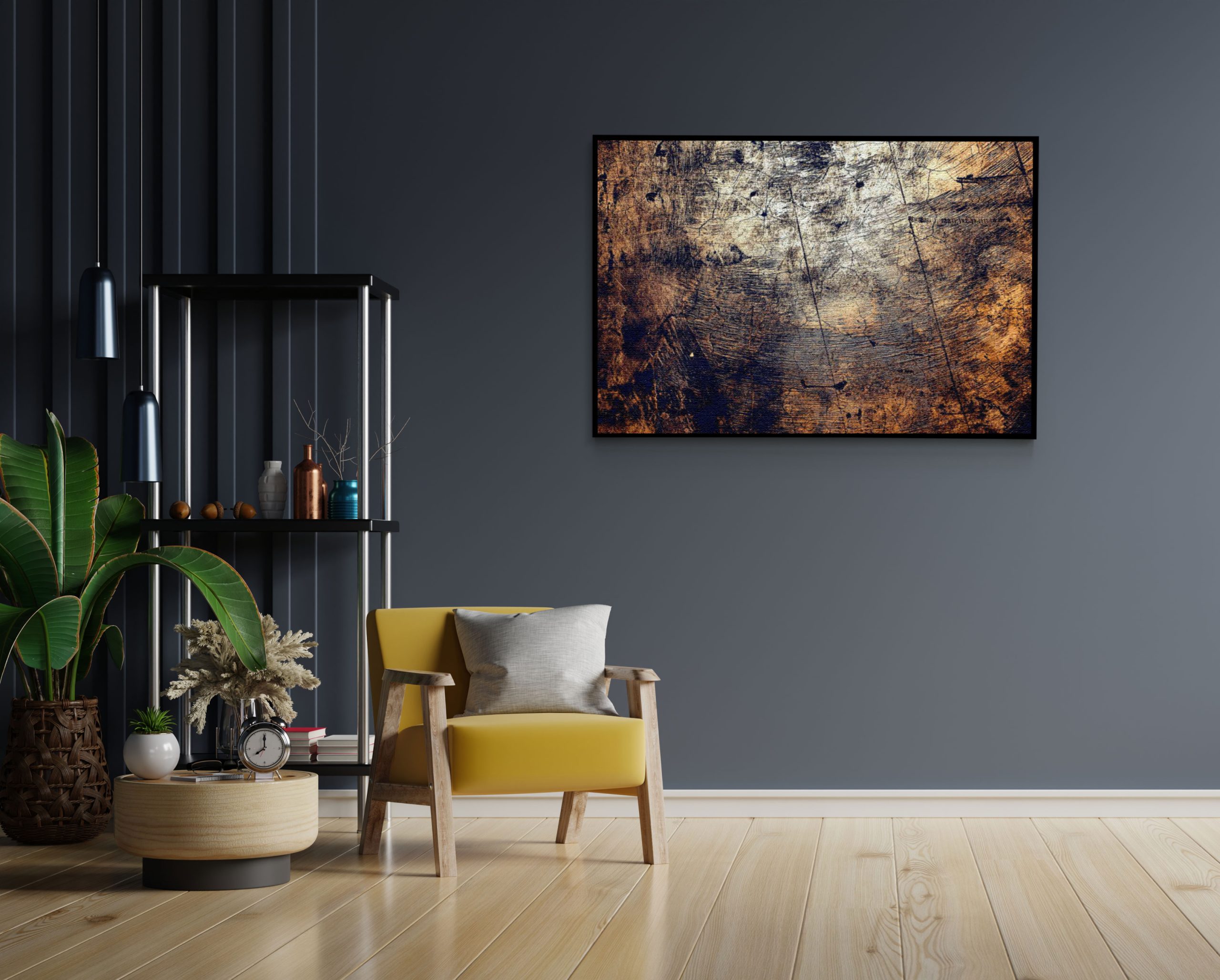 Akoestisch Schilderij Boomstam - Boomschors - Hout Patroon Rechthoek Horizontaal Template 50 70 horizontaal abstract 94 1 scaled 1