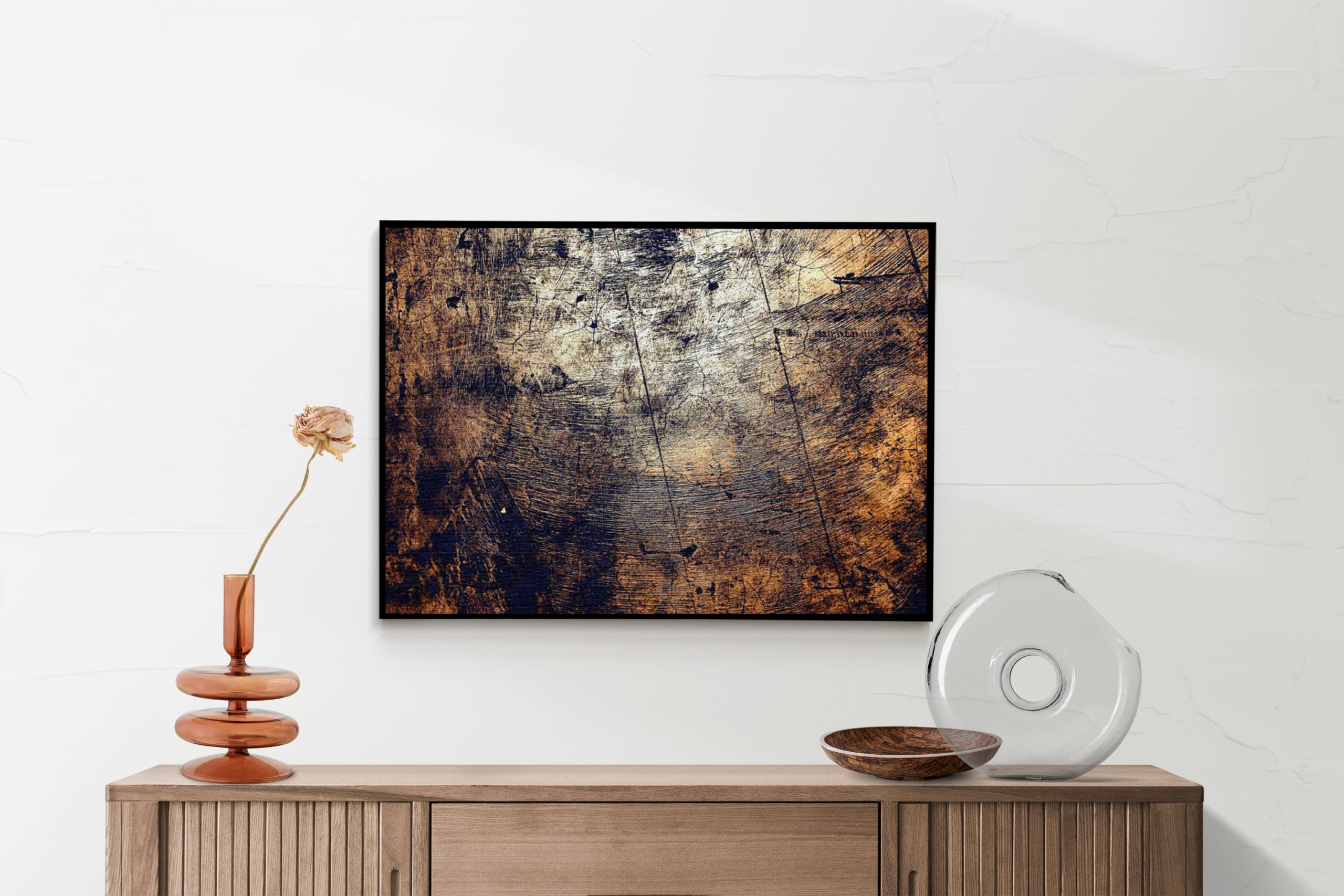 Akoestisch Schilderij Boomstam - Boomschors - Hout Patroon Rechthoek Horizontaal Template 50 70 horizontaal abstract 94 2 scaled 1