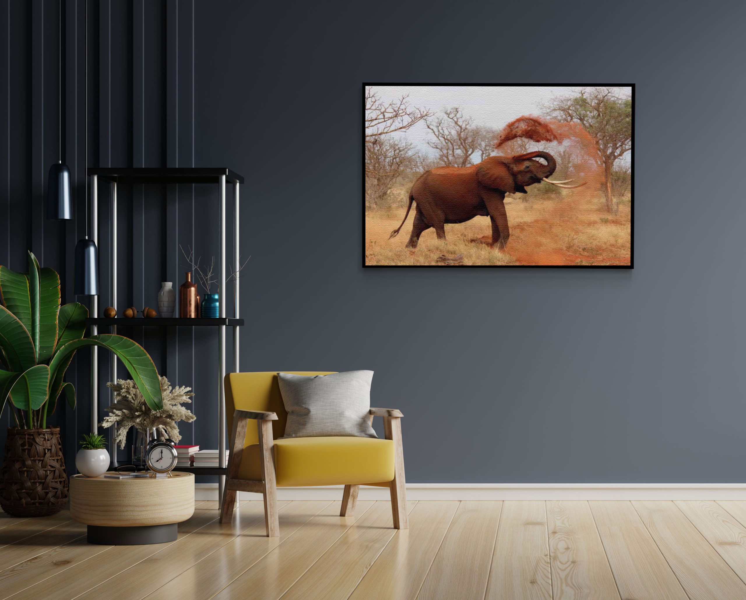 Akoestisch Schilderij Wilde Olifant Rechthoek Horizontaal Template 50 70 horizontaal dieren 17 1 scaled 1