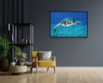 Akoestisch Schilderij Zeeschildpad In Helderblauw Water 01 Rechthoek Horizontaal Template 50 70 horizontaal dieren 21 1 scaled 1