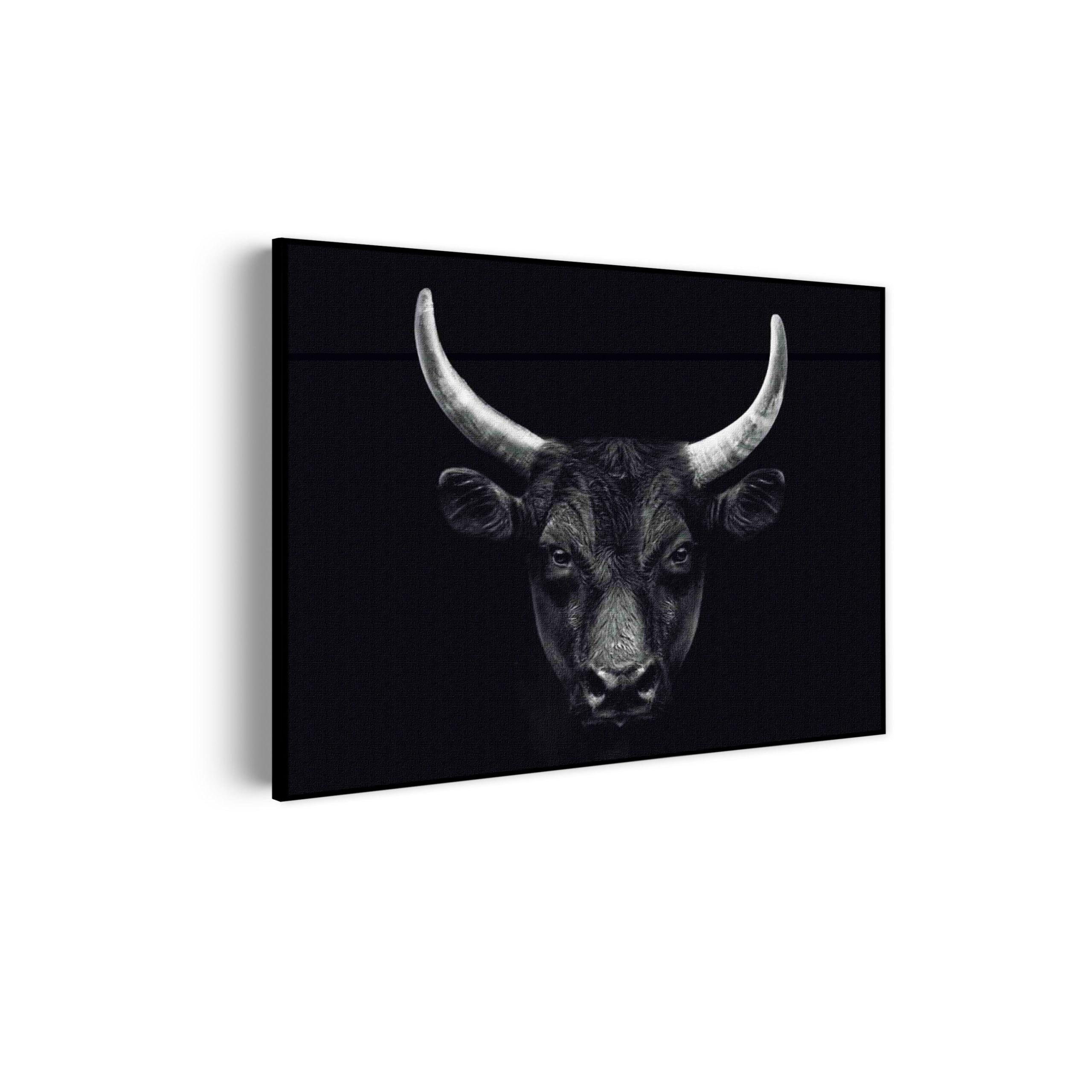 Akoestisch Schilderij Stier Ready To Fight 01 Rechthoek Horizontaal Template 50 70 horizontaal dieren 36 scaled 1