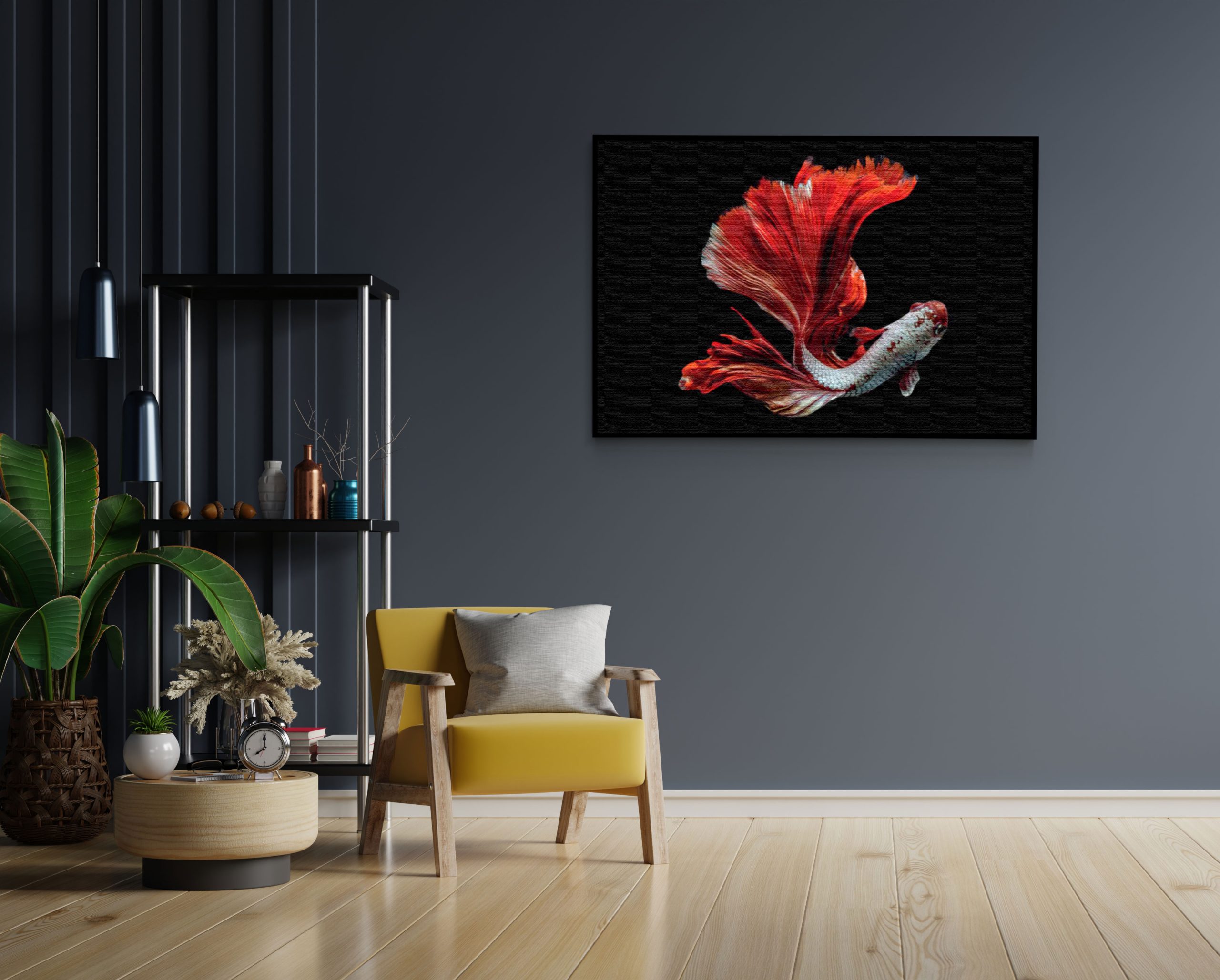 Akoestisch Schilderij The Betta Fish Rechthoek Horizontaal Template 50 70 horizontaal dieren 43 1 scaled 1