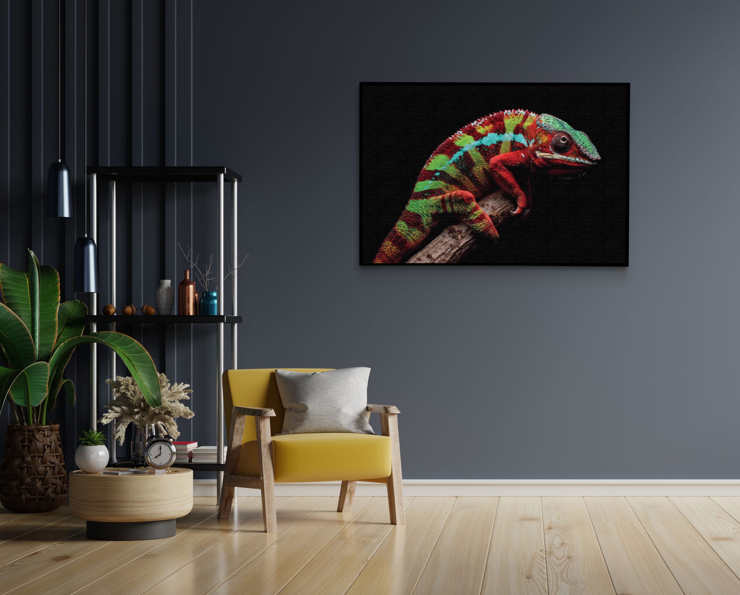 Akoestisch Schilderij De Kameleon Rechthoek Horizontaal Template 50 70 horizontaal dieren 46 1 scaled 1