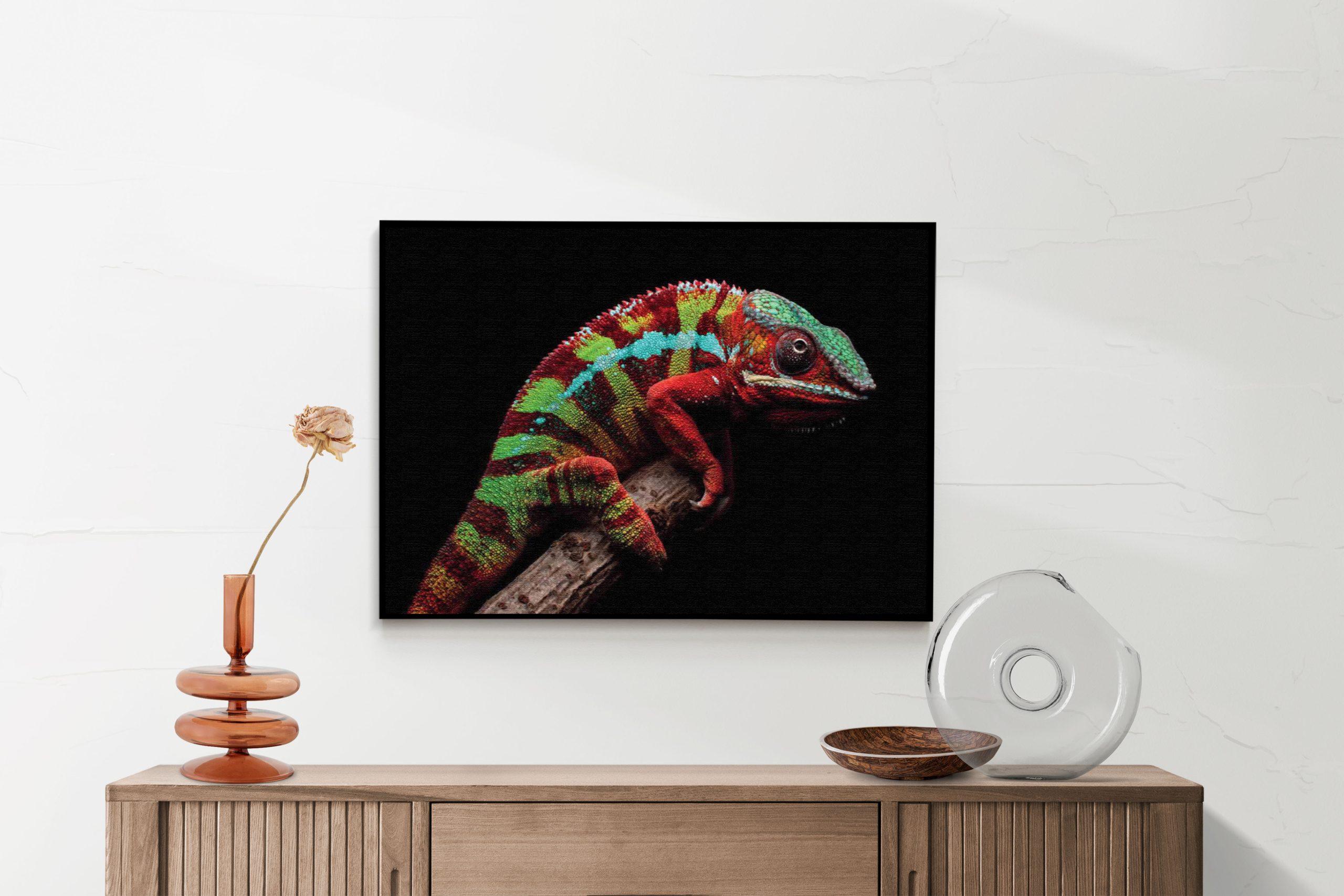 Akoestisch Schilderij De Kameleon Rechthoek Horizontaal Template 50 70 horizontaal dieren 46 2 scaled 1