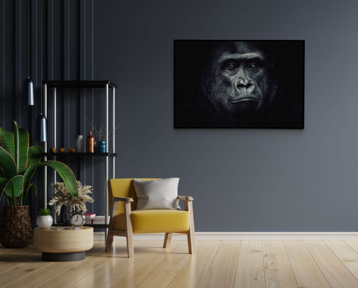 Akoestisch Schilderij De Gorilla Aap Rechthoek Horizontaal Template 50 70 horizontaal dieren 61 1 scaled 1