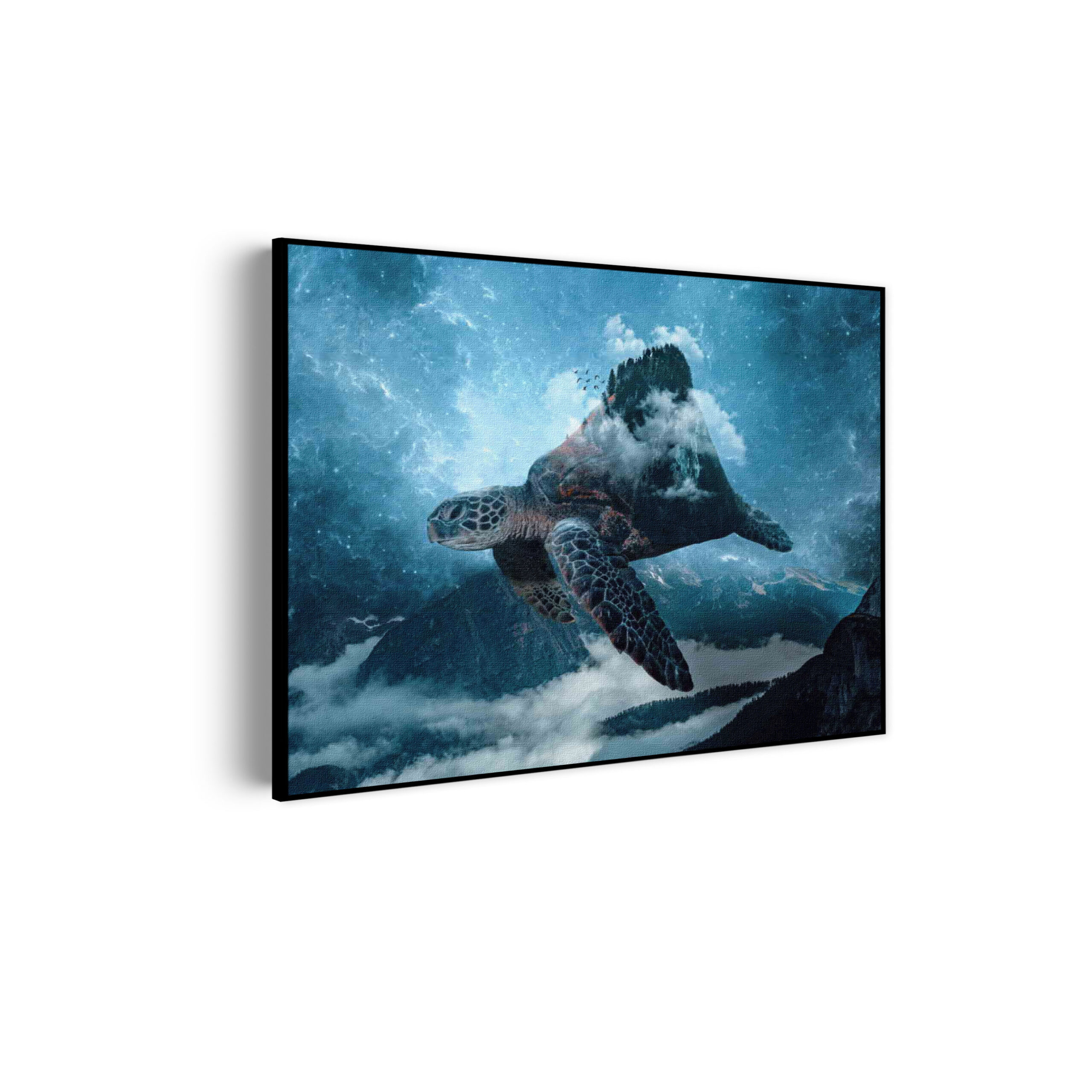 Akoestisch Schilderij De Vliegende Zeeschildpad Rechthoek Horizontaal Template 50 70 horizontaal dieren 70 scaled 1