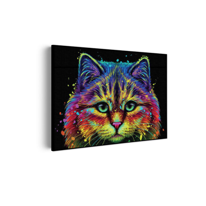 Akoestisch Schilderij Colored Cat Rechthoek Horizontaal Template 50 70 horizontaal dieren 76 scaled 1