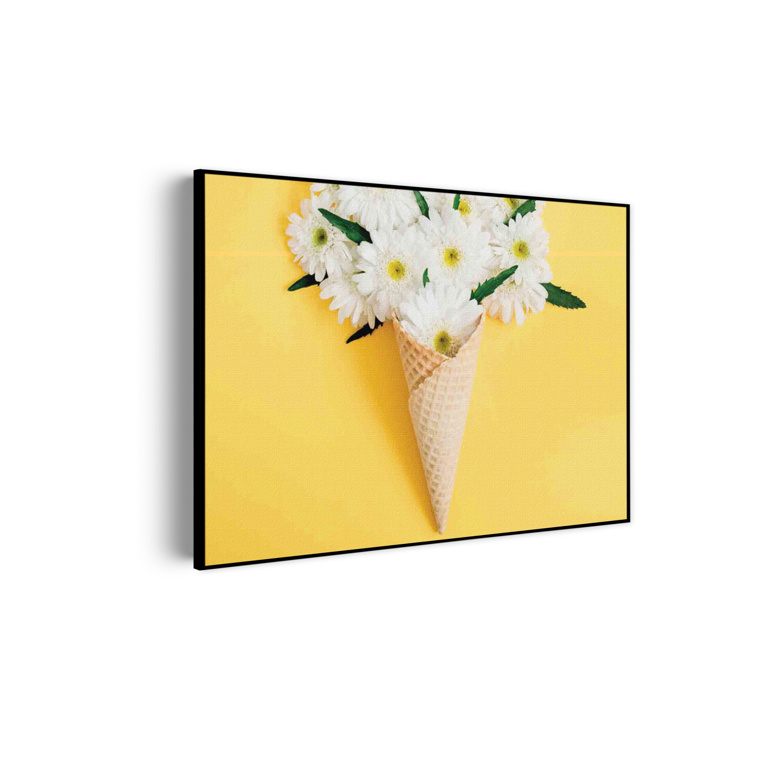 Akoestisch Schilderij Ijshoorn met Bloemen Rechthoek Horizontaal Template 50 70 horizontaal eten en drinken 15 scaled 1