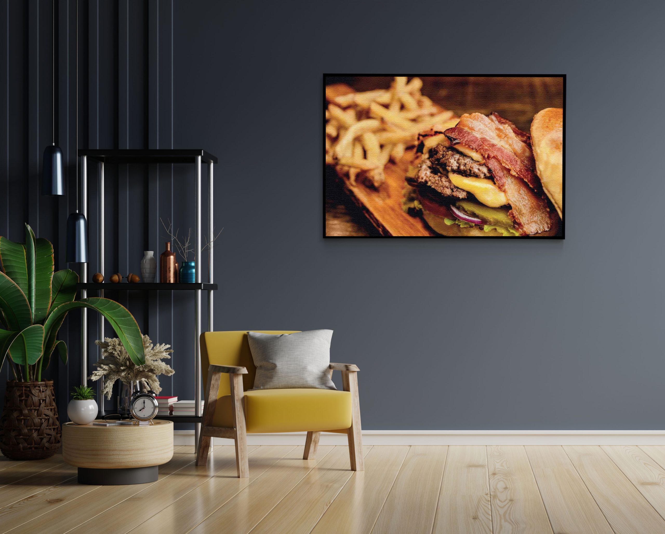 Akoestisch Schilderij Burger Plank Rechthoek Horizontaal Template 50 70 horizontaal eten en drinken 24 1 scaled 1