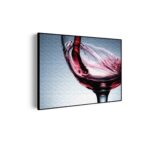 Akoestisch Schilderij Glas Rode wijn 01 Rechthoek Horizontaal Template 50 70 horizontaal eten en drinken 36 scaled 1