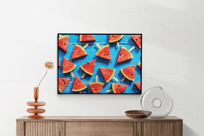 Akoestisch Schilderij Watermeloen Ijsjes Rechthoek Horizontaal Template 50 70 horizontaal eten en drinken 39 2 scaled 1