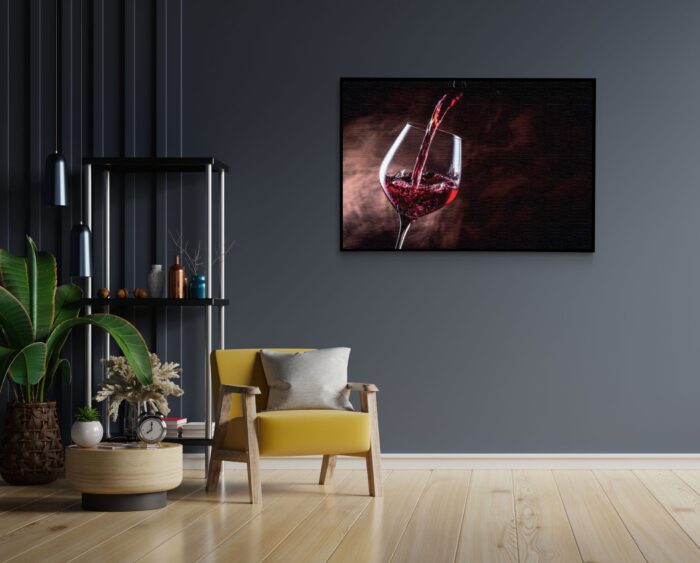 Akoestisch Schilderij Glas Rode wijn 02 Rechthoek Horizontaal Template 50 70 horizontaal eten en drinken 51 1 scaled 1