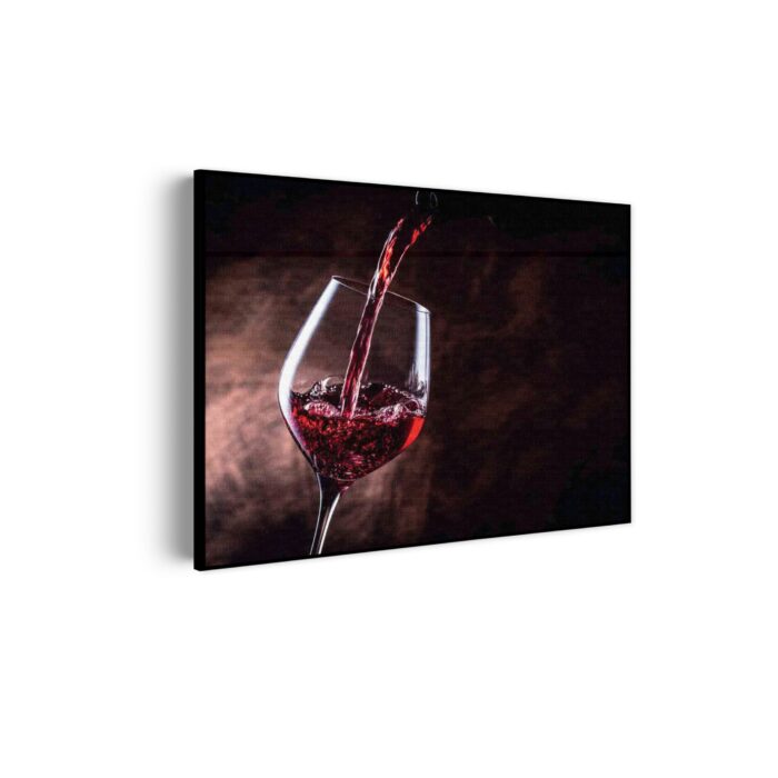 Akoestisch Schilderij Glas Rode wijn 02 Rechthoek Horizontaal Template 50 70 horizontaal eten en drinken 51 scaled 1