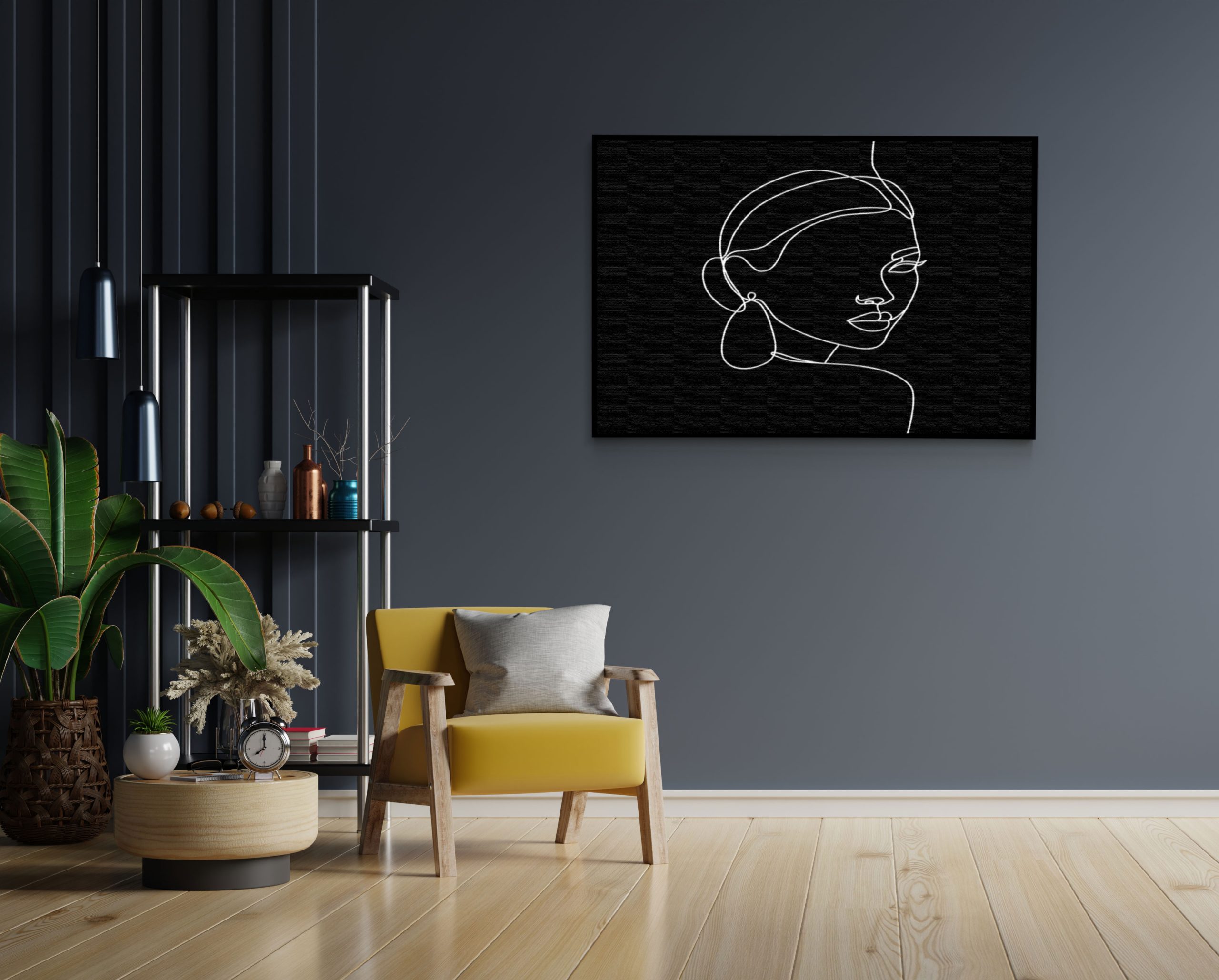 Akoestisch Schilderij Black and White Model 03 Rechthoek Horizontaal Template 50 70 horizontaal lifestyle 22 1 scaled 1