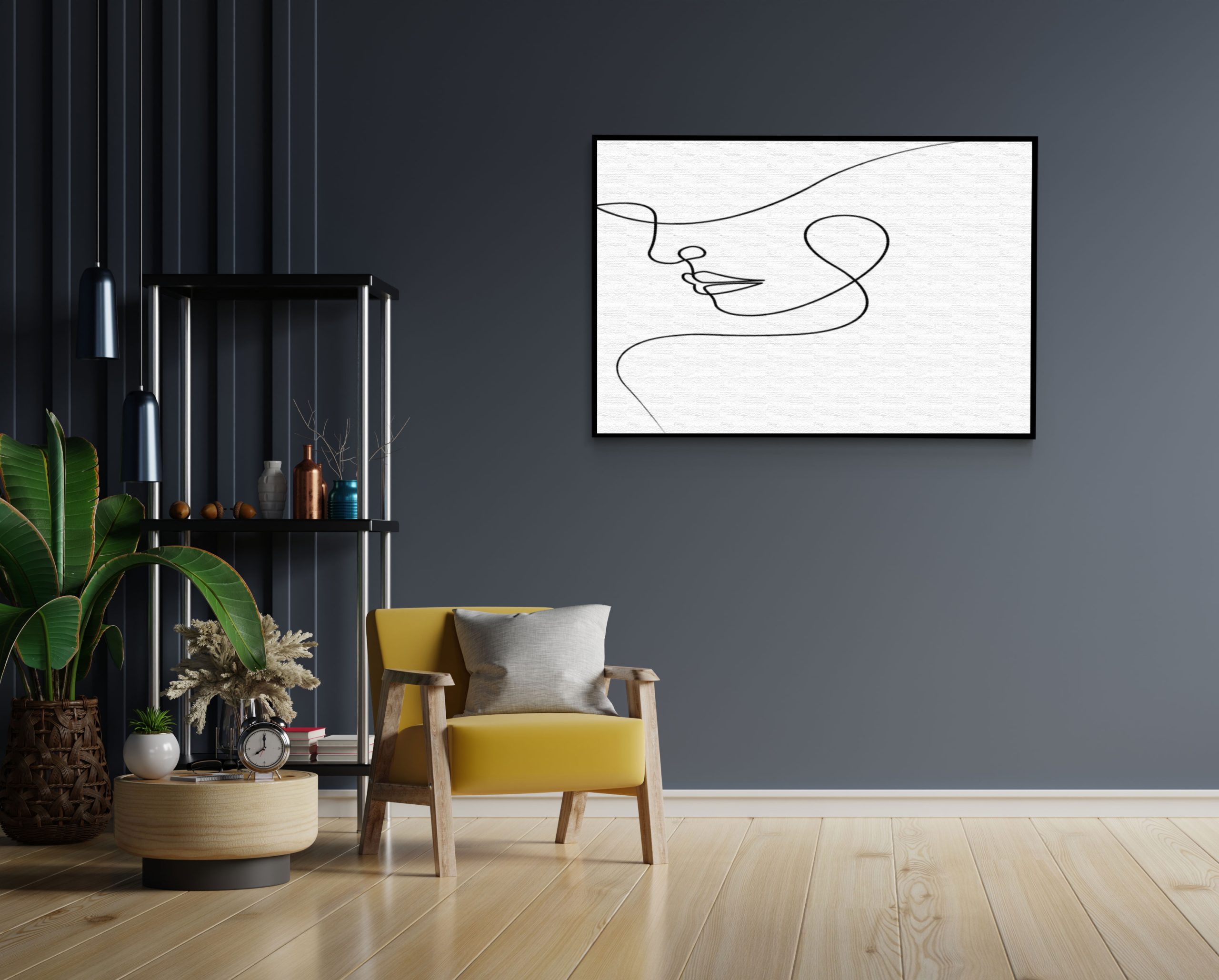 Akoestisch Schilderij De Golvende Dikke Kaaklijn Rechthoek Horizontaal Template 50 70 horizontaal lifestyle 8 1 scaled 1