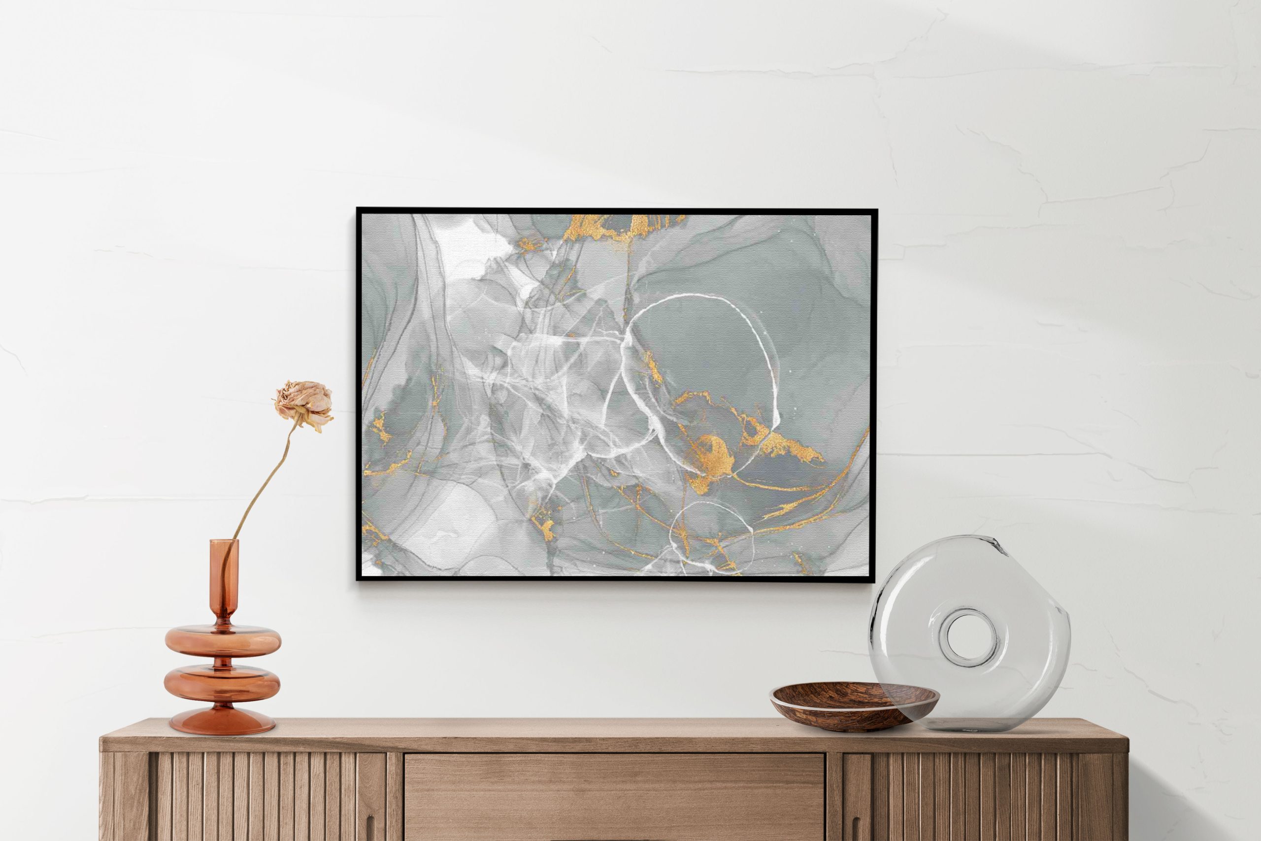 Akoestisch Schilderij Abstract Marmer Look Grijs met Goud 06 Rechthoek Horizontaal Template 50 70 horizontaal marmer 17 2 scaled 1