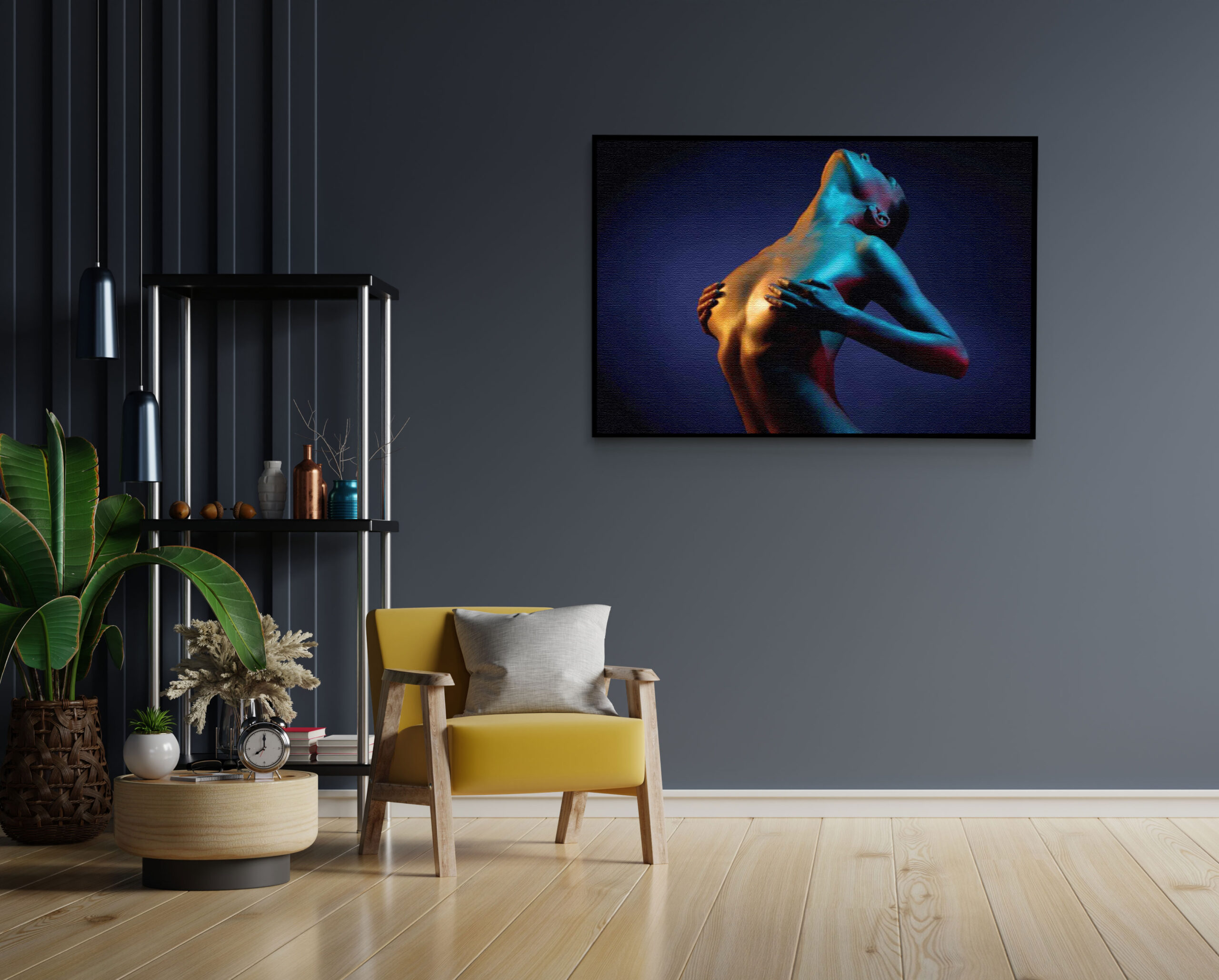 Akoestisch Schilderij Artistieke Mooie Vrouw Goud 01 Rechthoek Horizontaal Template 50 70 horizontaal mensen 31 1 scaled 1