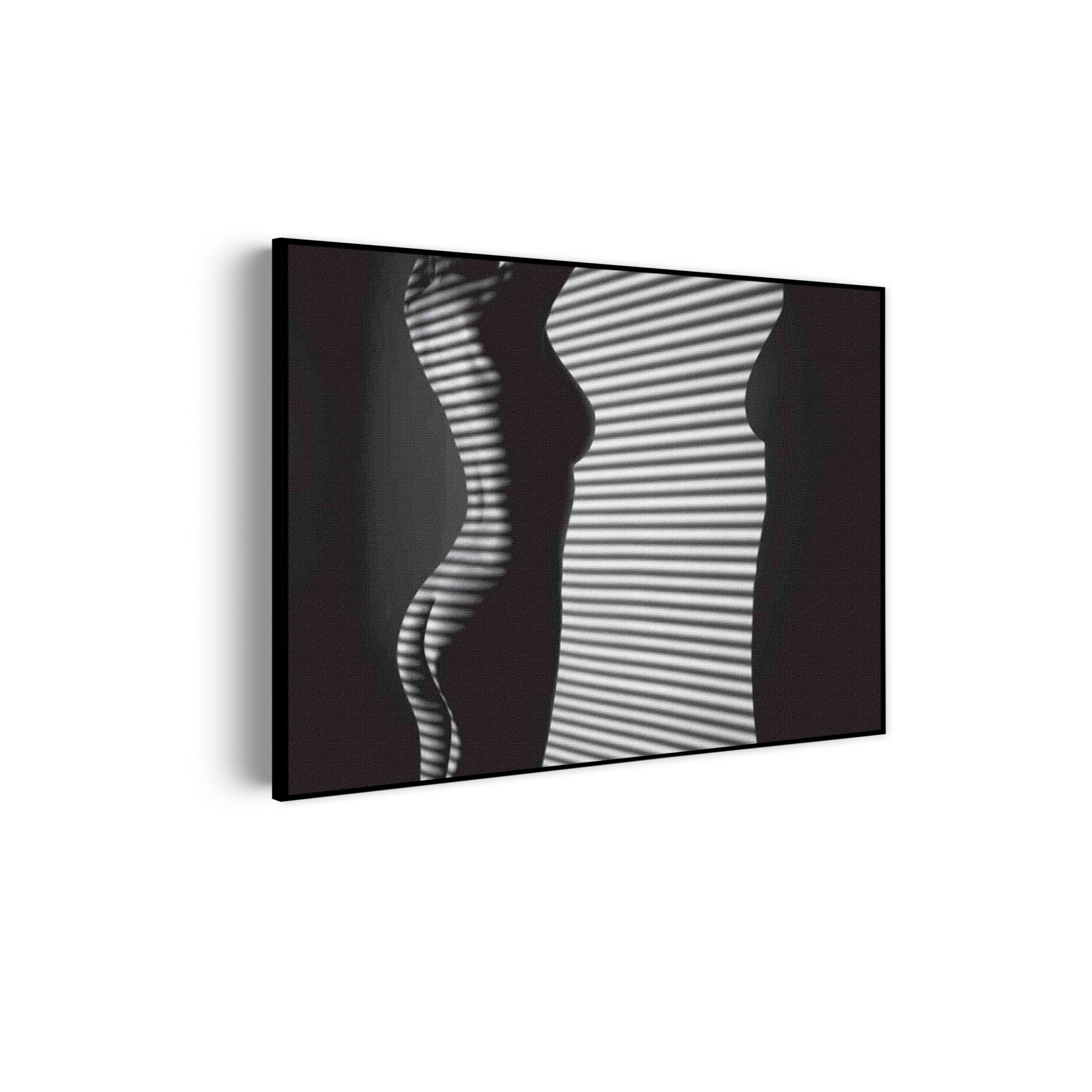 Akoestisch Schilderij Blote Vrouw Achter Jaloezie 01 Rechthoek Horizontaal Template 50 70 horizontaal mensen 32 scaled 1