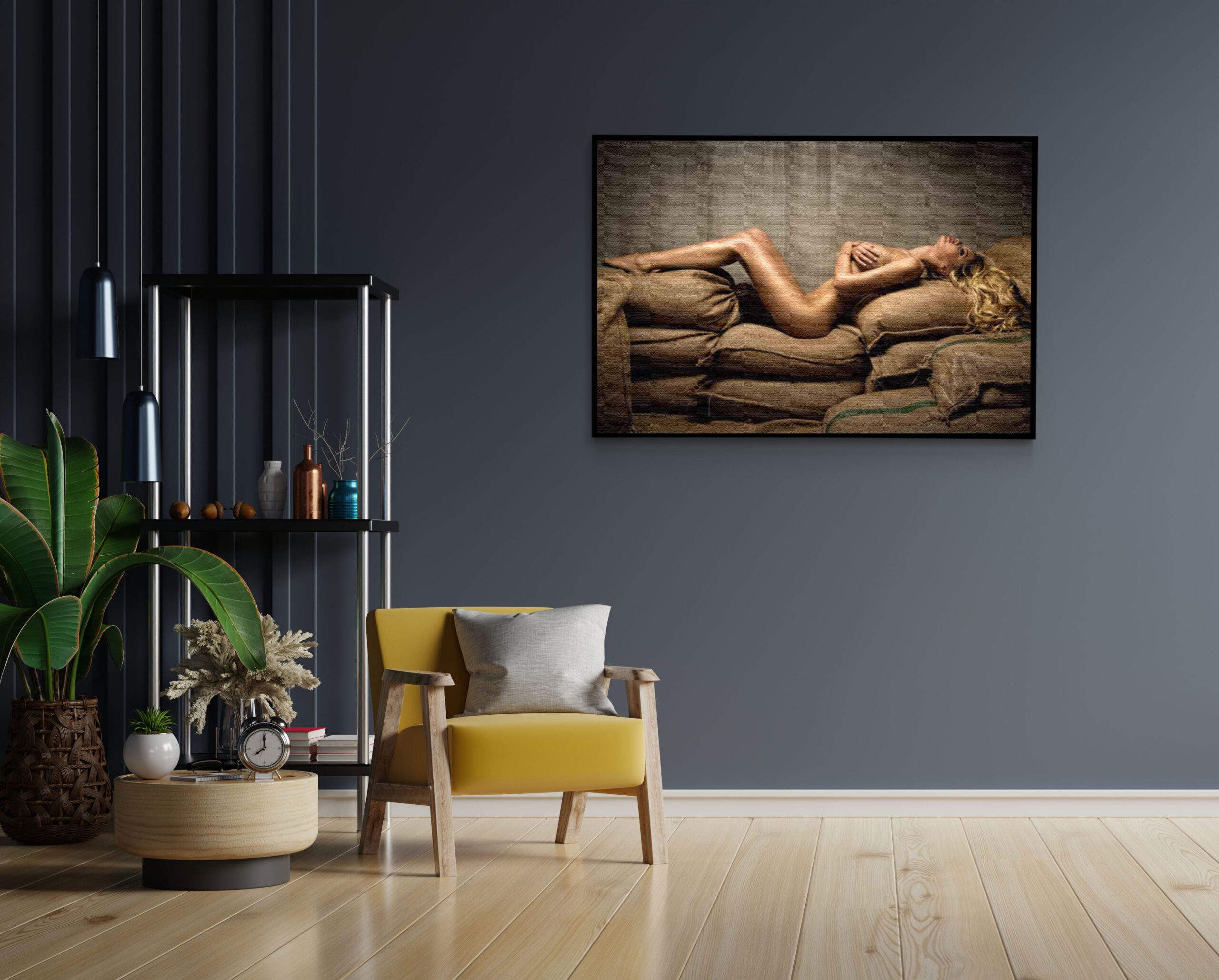 Akoestisch Schilderij Mooie Blonde Blote Vrouw Industrieel Rechthoek Horizontaal Template 50 70 horizontaal mensen 34 1 scaled 1