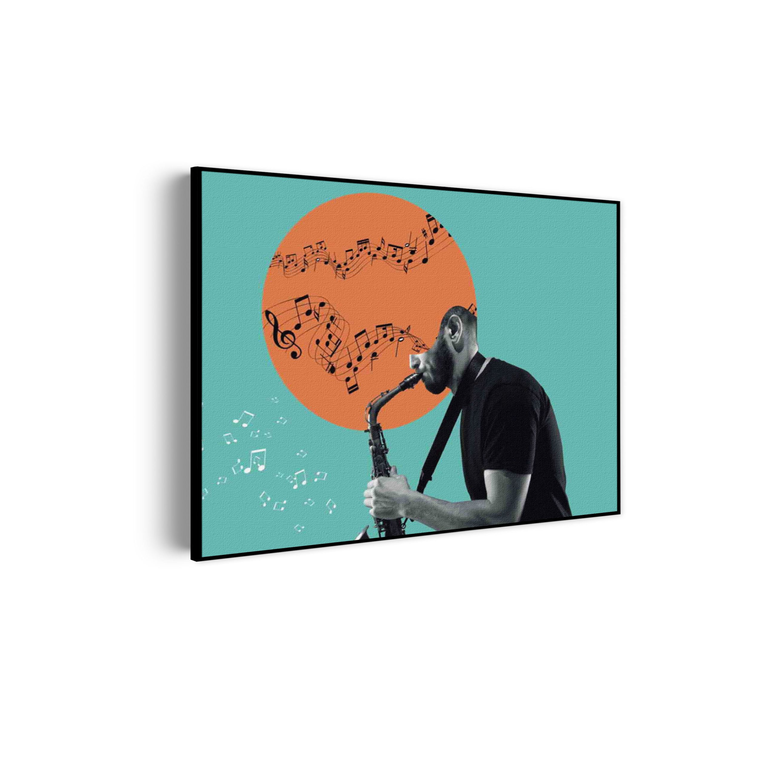 Akoestisch Schilderij Saxofonist Rechthoek Horizontaal Template 50 70 horizontaal muziek 10 scaled 1