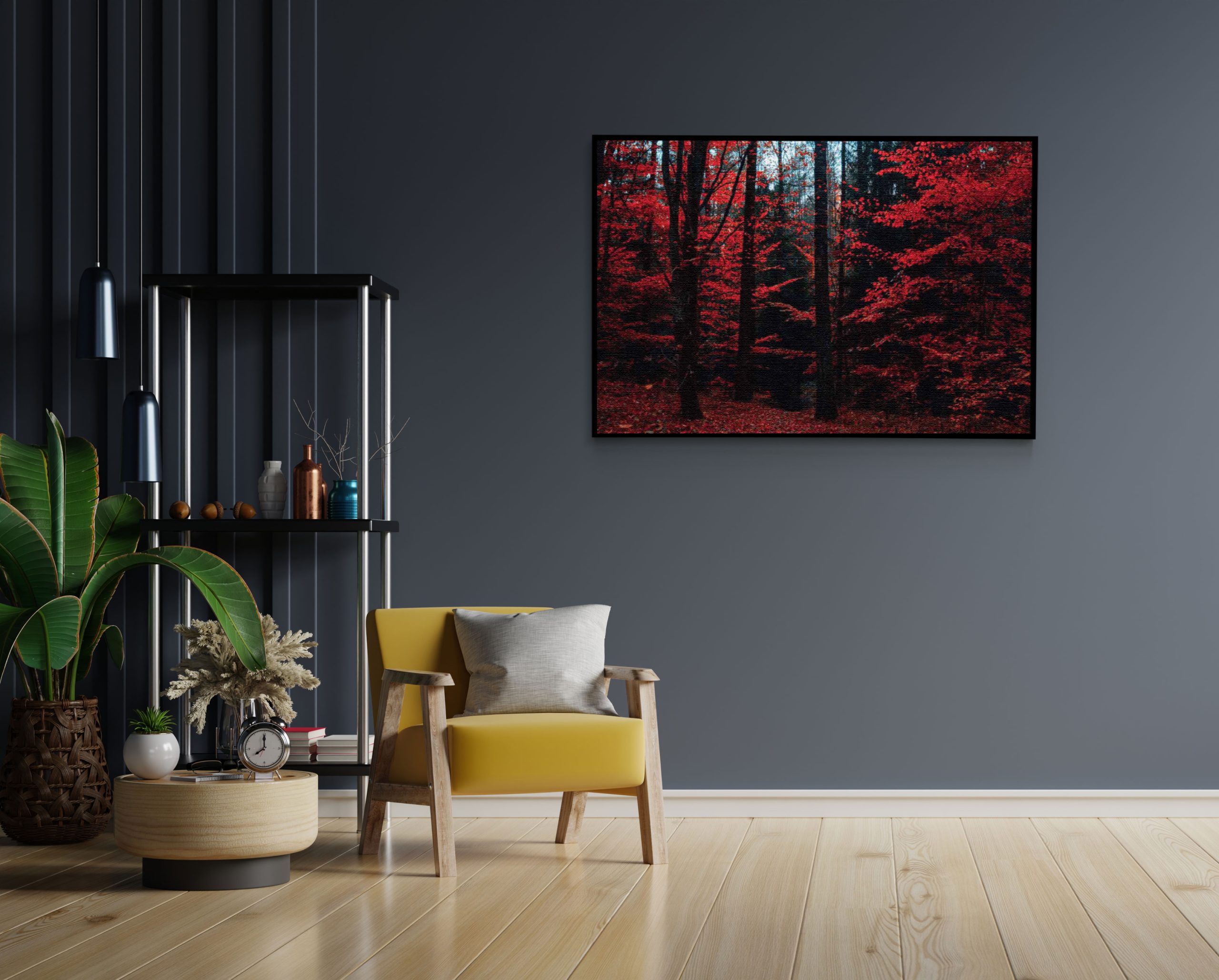 Akoestisch Schilderij Het rode bos Rechthoek Horizontaal Template 50 70 horizontaal natuur 12 1 scaled 1