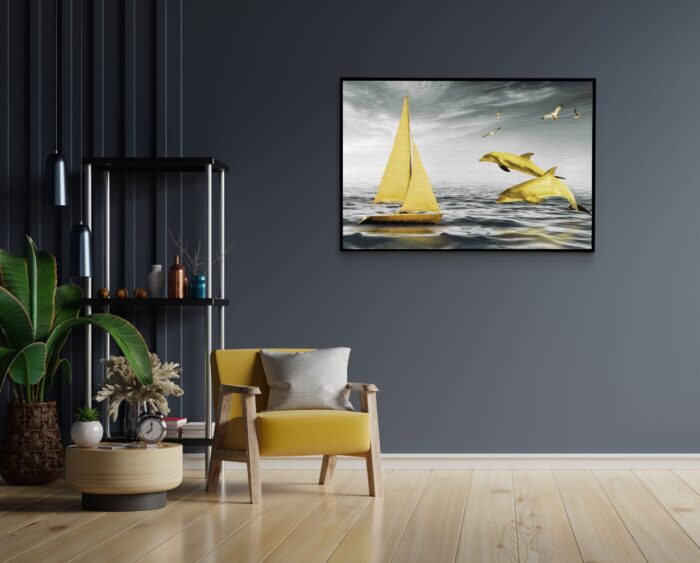 Akoestisch Schilderij Het gele bootje Rechthoek Horizontaal Template 50 70 horizontaal natuur 33 1 scaled 1