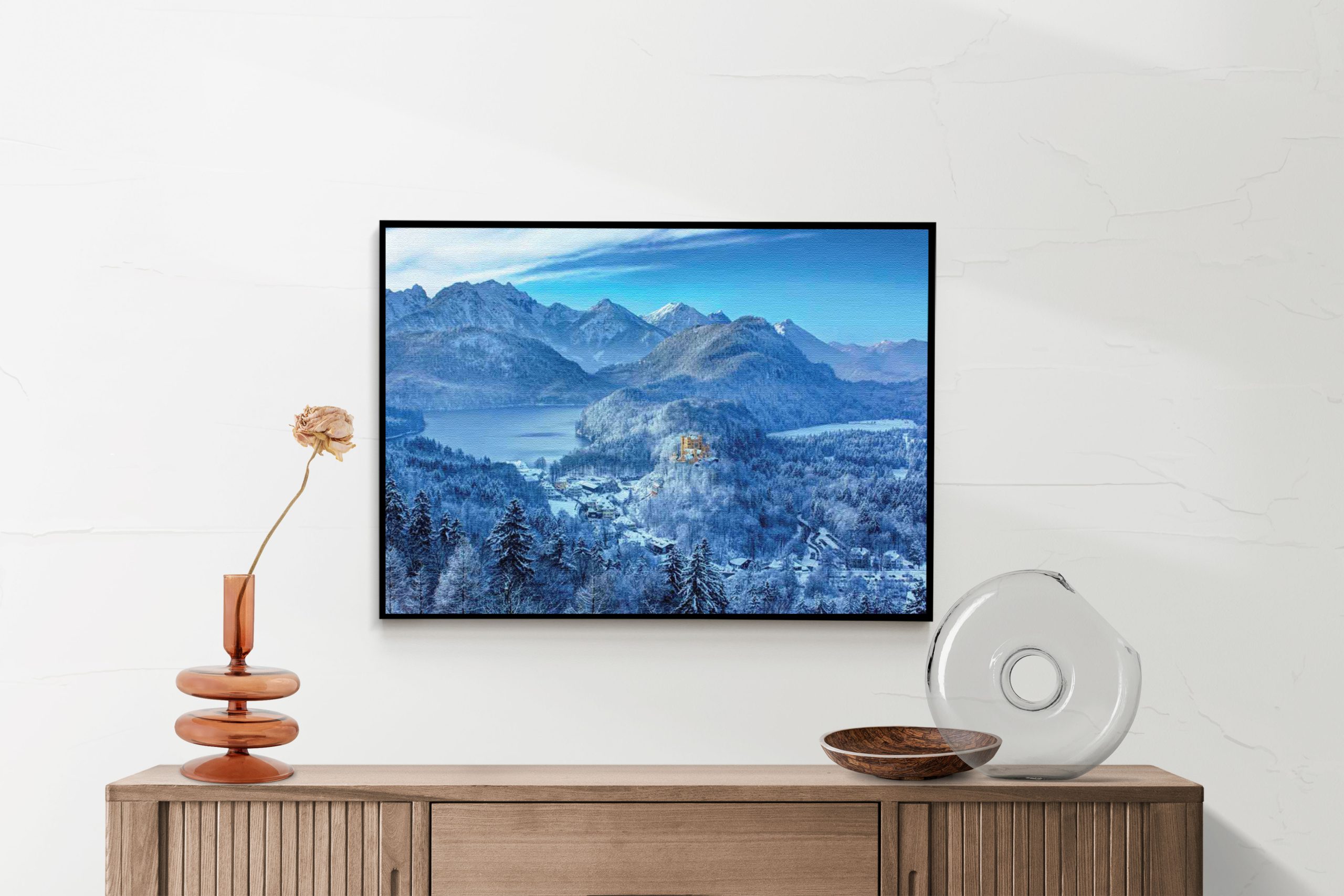 Akoestisch Schilderij De witte bergen Rechthoek Horizontaal Template 50 70 horizontaal natuur 40 2 scaled 1