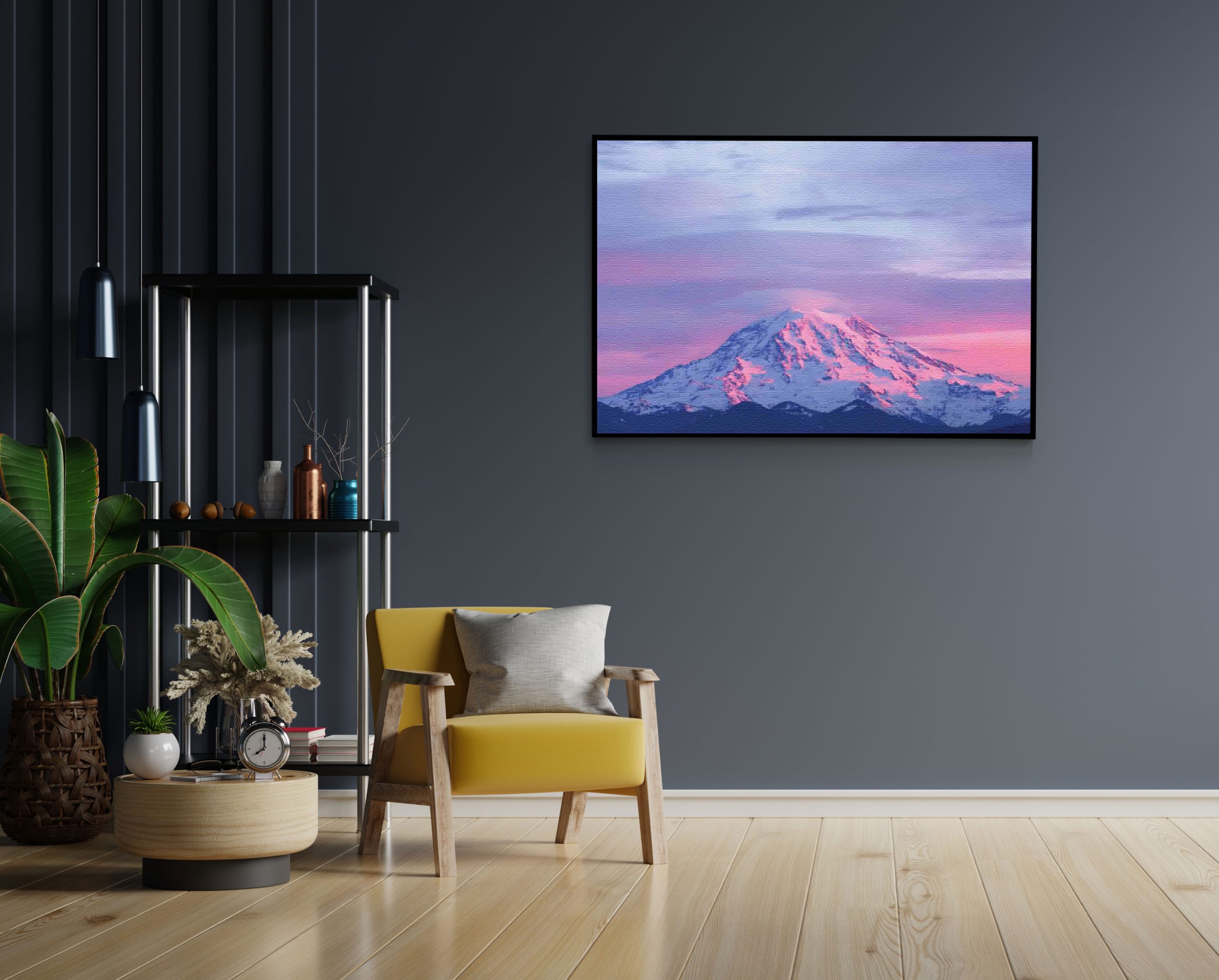 Akoestisch Schilderij Natuurlijke zons ondergang op witte berg Rechthoek Horizontaal Template 50 70 horizontaal natuur 41 1 scaled 1