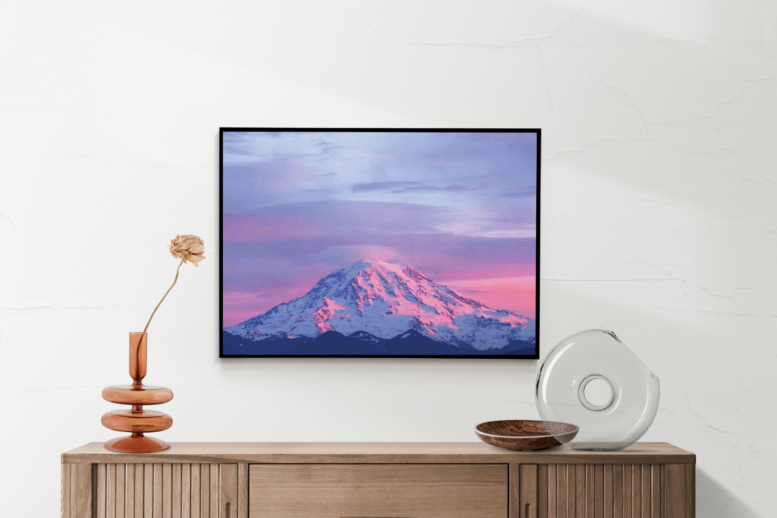 Akoestisch Schilderij Natuurlijke zons ondergang op witte berg Rechthoek Horizontaal Template 50 70 horizontaal natuur 41 2 scaled 1