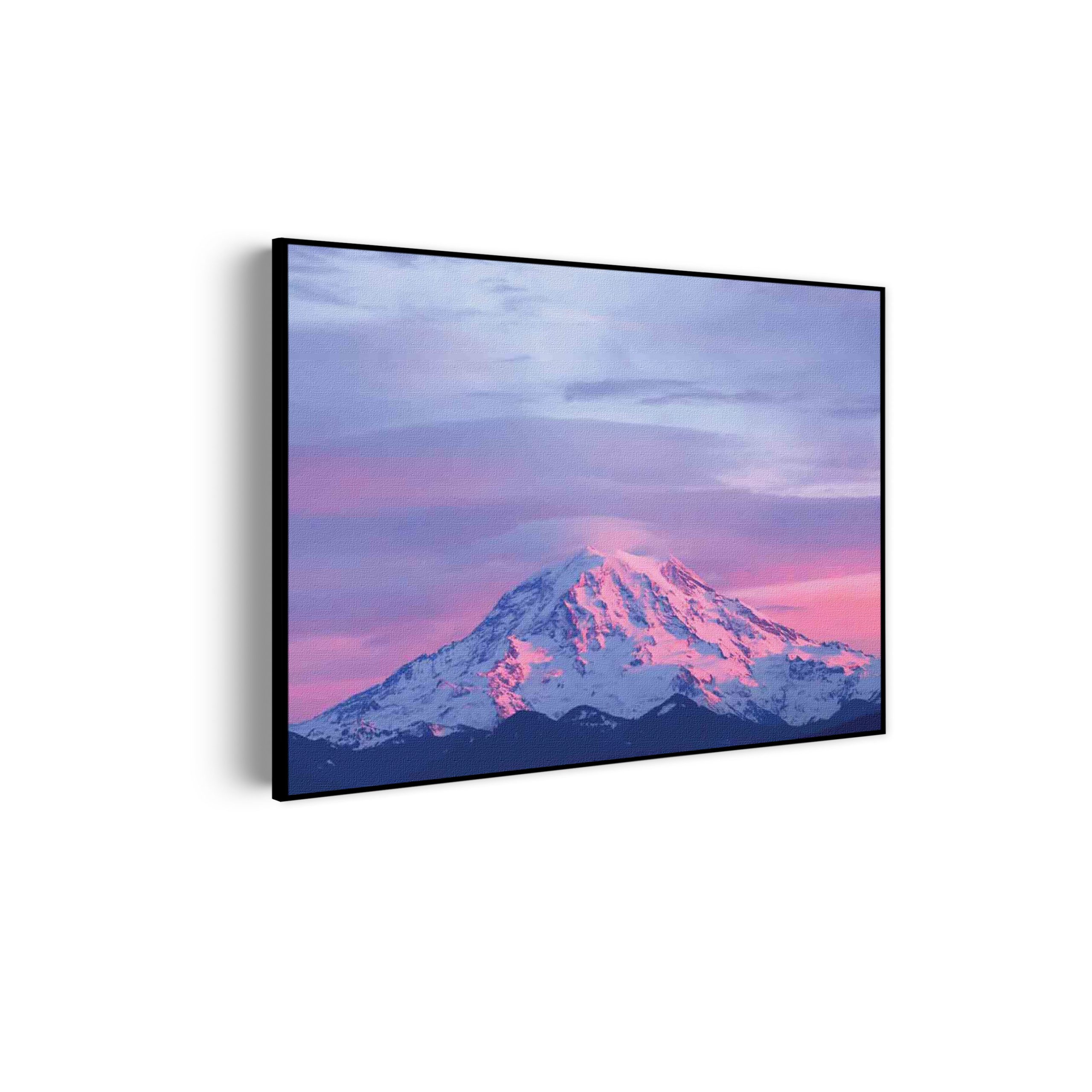 Akoestisch Schilderij Natuurlijke zons ondergang op witte berg Rechthoek Horizontaal Template 50 70 horizontaal natuur 41 scaled 1