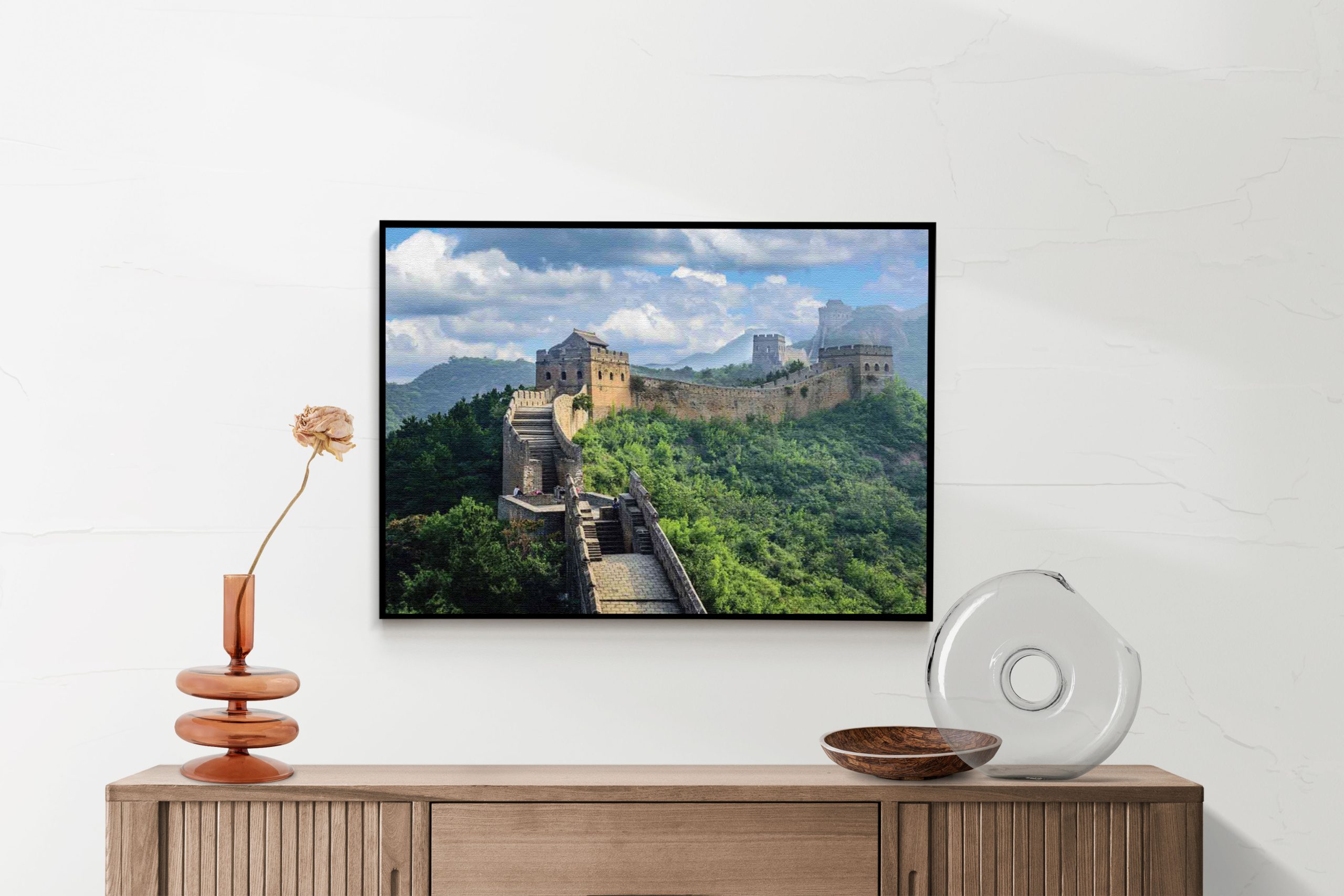 Akoestisch Schilderij De Chinese muur 2 Rechthoek Horizontaal Template 50 70 horizontaal natuur 51 2 scaled 1