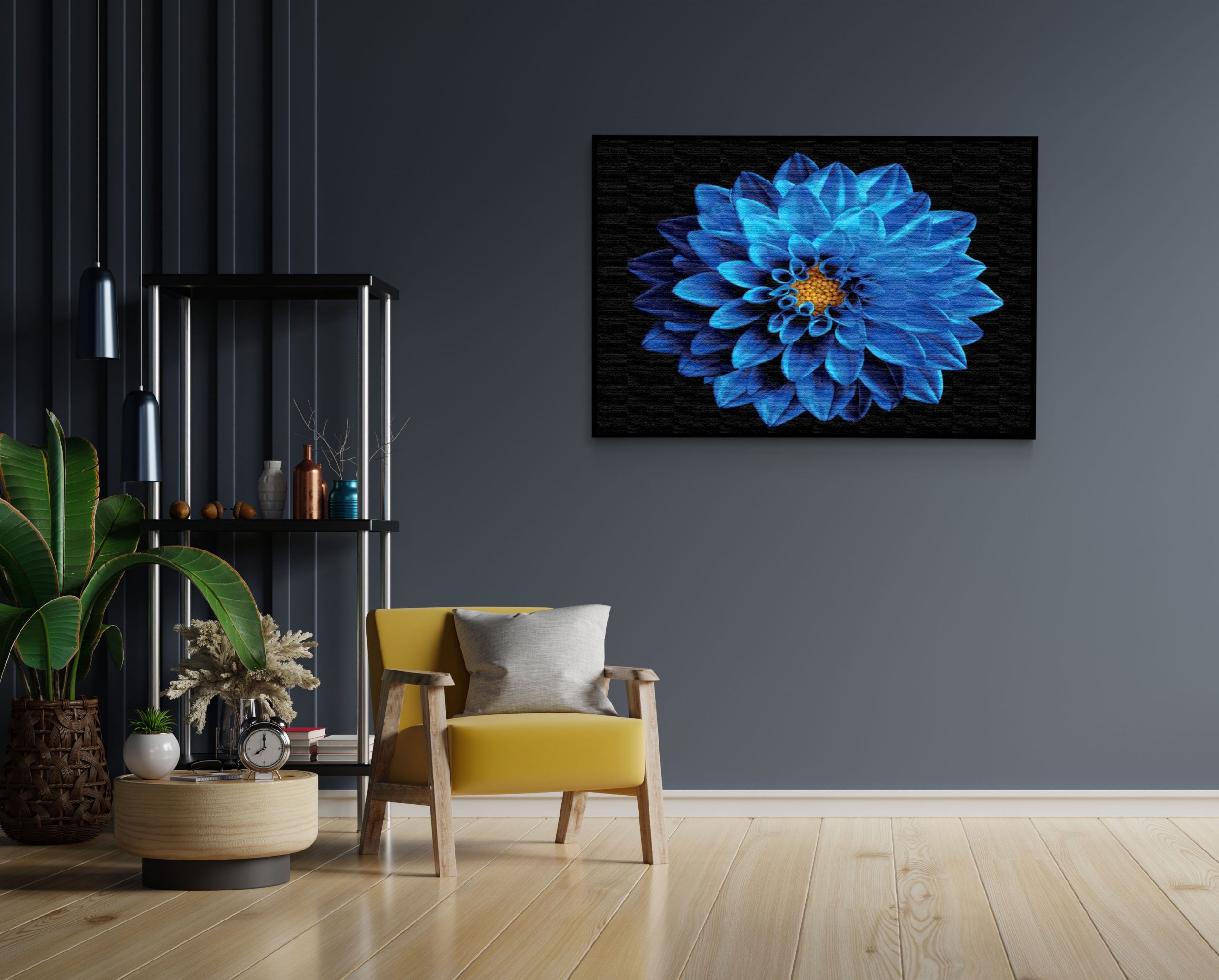 Akoestisch Schilderij Blauwe Dahlia Rechthoek Horizontaal Template 50 70 horizontaal natuur 54 1 scaled 1