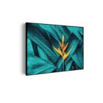 Akoestisch Schilderij Gele bloem in een blauw bladerdeken Rechthoek Horizontaal Template 50 70 horizontaal natuur 91 scaled 1