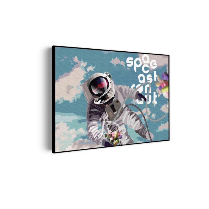 Akoestisch Schilderij Astronaut in de ruimte Rechthoek Horizontaal Template 50 70 horizontaal ruimtevaart 11 scaled 1
