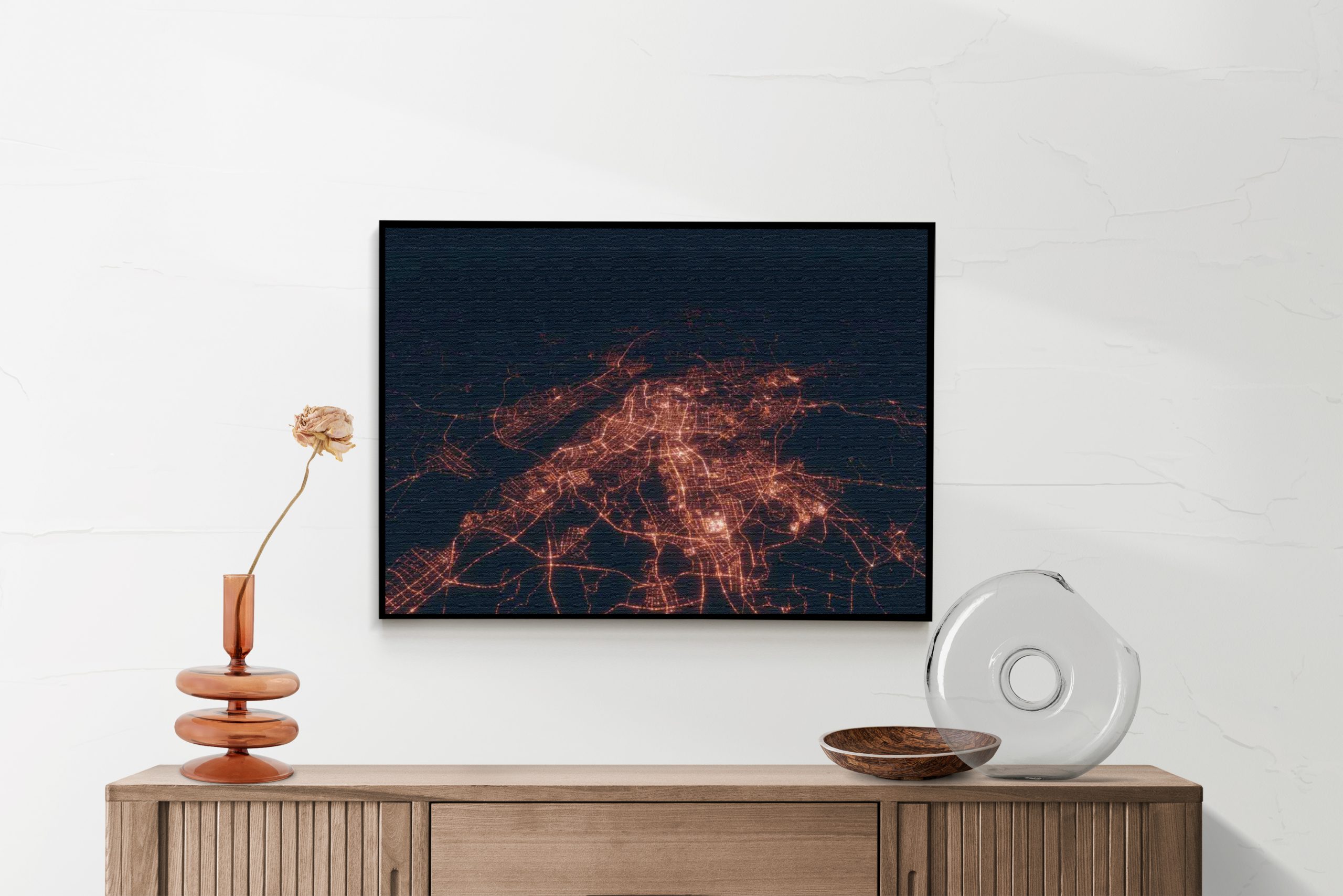 Akoestisch Schilderij Luchtfoto Nacht 02 Rechthoek Horizontaal Template 50 70 horizontaal steden 107 1 scaled 1