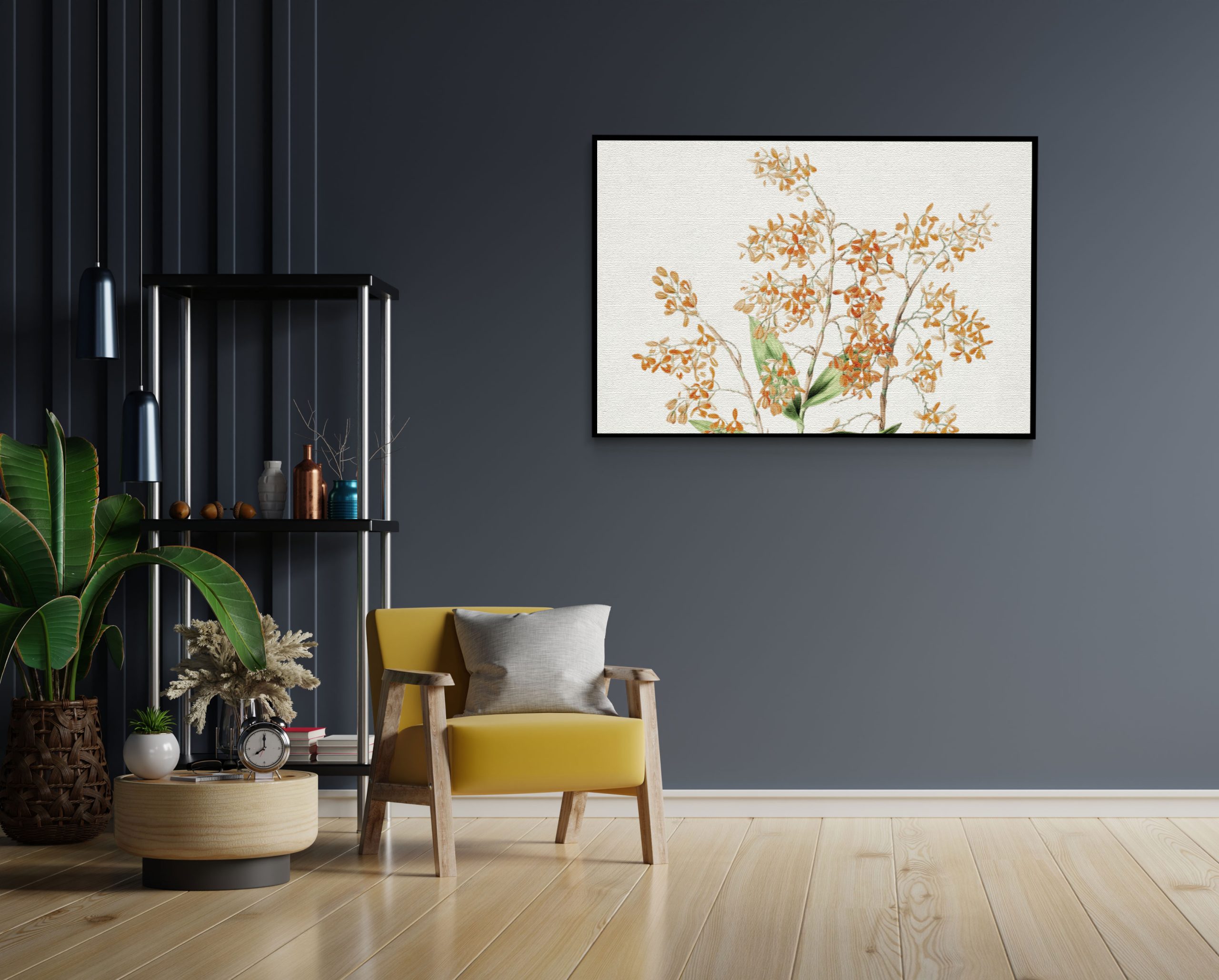 Akoestisch Schilderij Prent Natuur Vogel en Bloemen 02 Rechthoek Horizontaal Template 50 70 horizontaal vintage 16 2 scaled 1