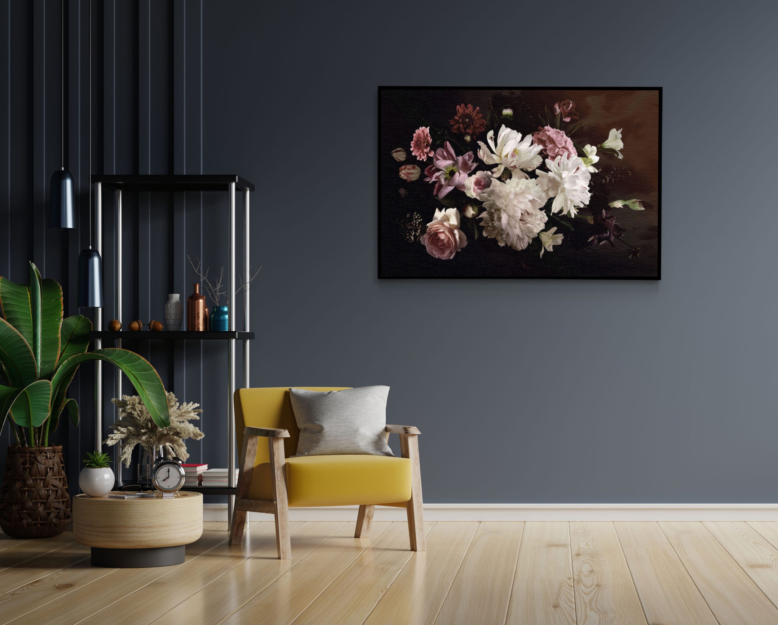 Akoestisch Schilderij Prent Natuur Vogel en Bloemen 02 Rechthoek Horizontaal Template 50 70 horizontaal vintage 23 2 scaled 1