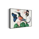 Akoestisch Schilderij Prent Natuur Vogel en Bloemen 01 Rechthoek Horizontaal Template 50 70 horizontaal vintage 7 scaled 1
