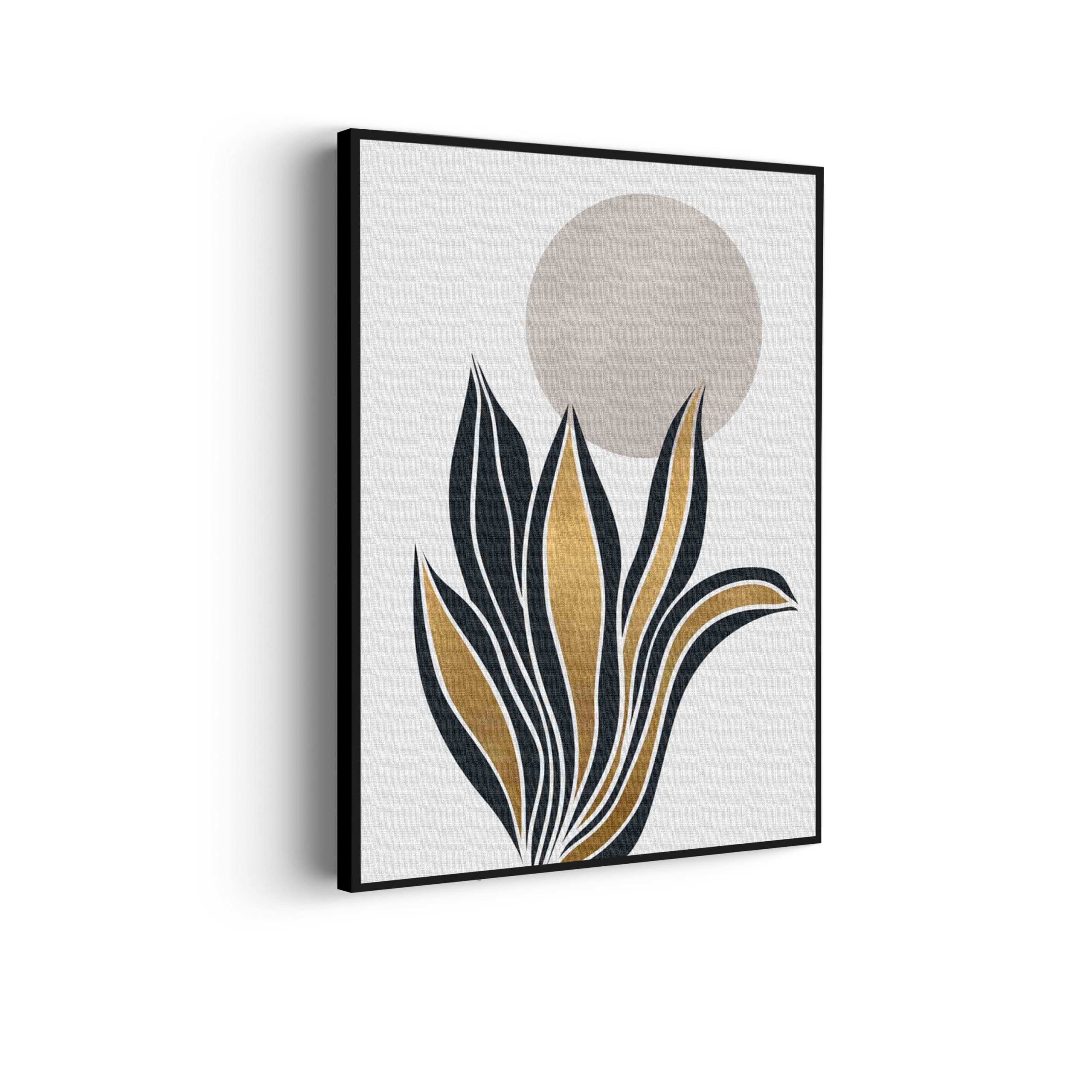 Akoestisch Schilderij Het gouden blad Rechthoek Verticaal Template 50 70 verticaal abstract 04 scaled 1