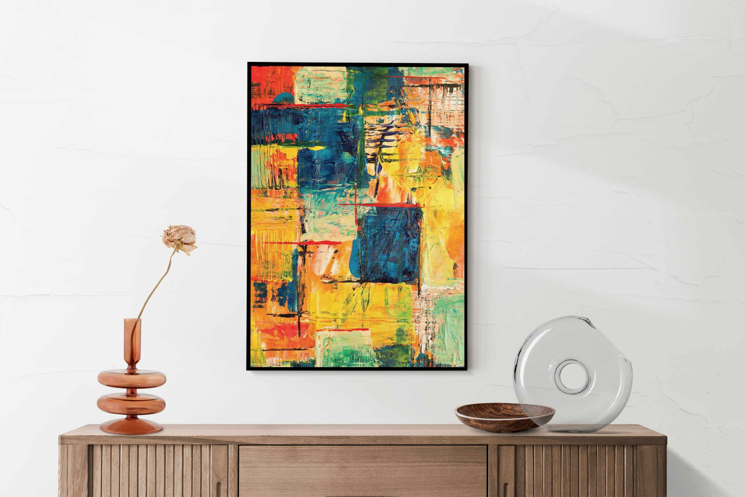 Akoestisch Schilderij Bubbles Art Rechthoek Verticaal Template 50 70 verticaal abstract 103 2 scaled 1