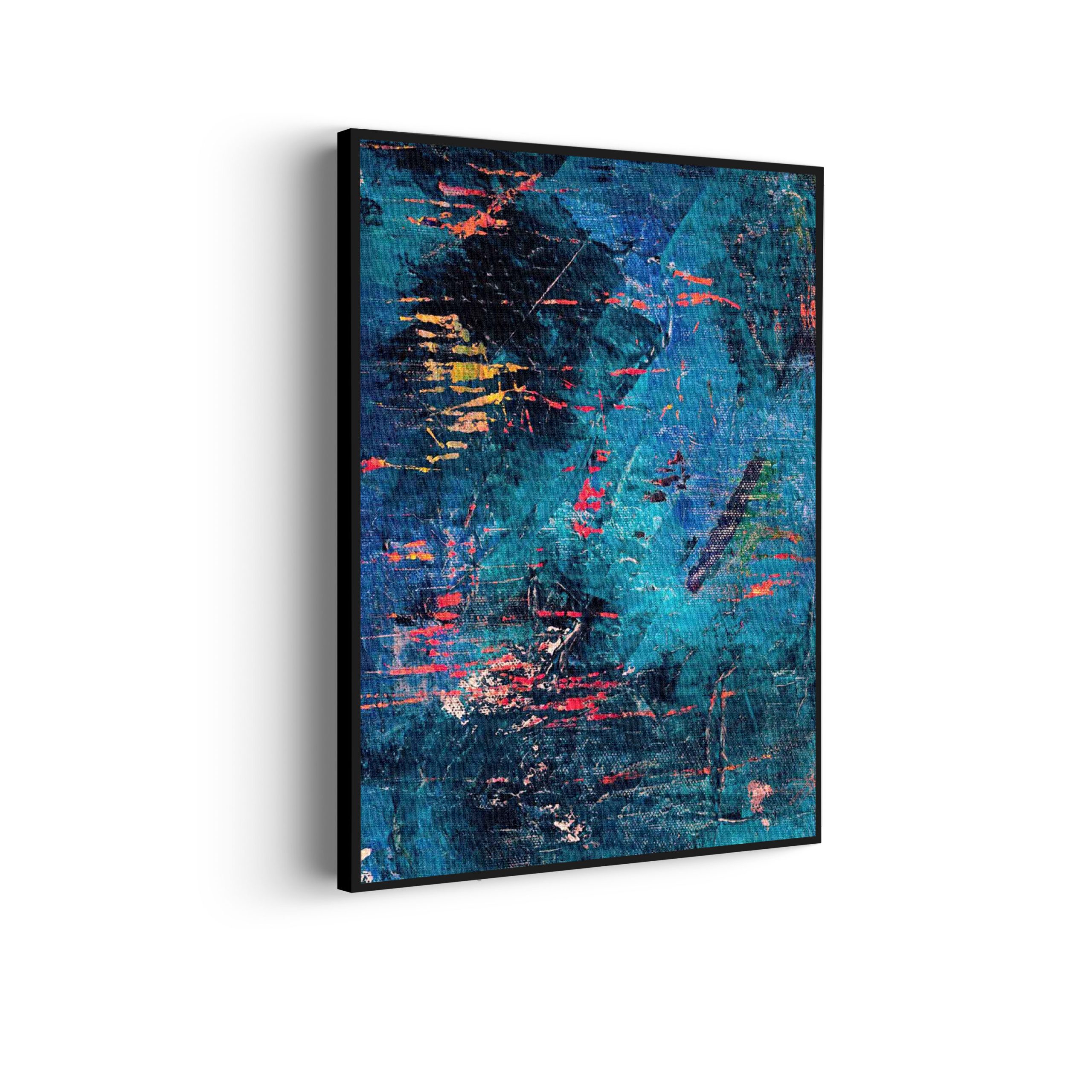 Akoestisch Schilderij Scandinavisch Wit met Goudkleurig Element Rechthoek Verticaal Template 50 70 verticaal abstract 15 scaled 1